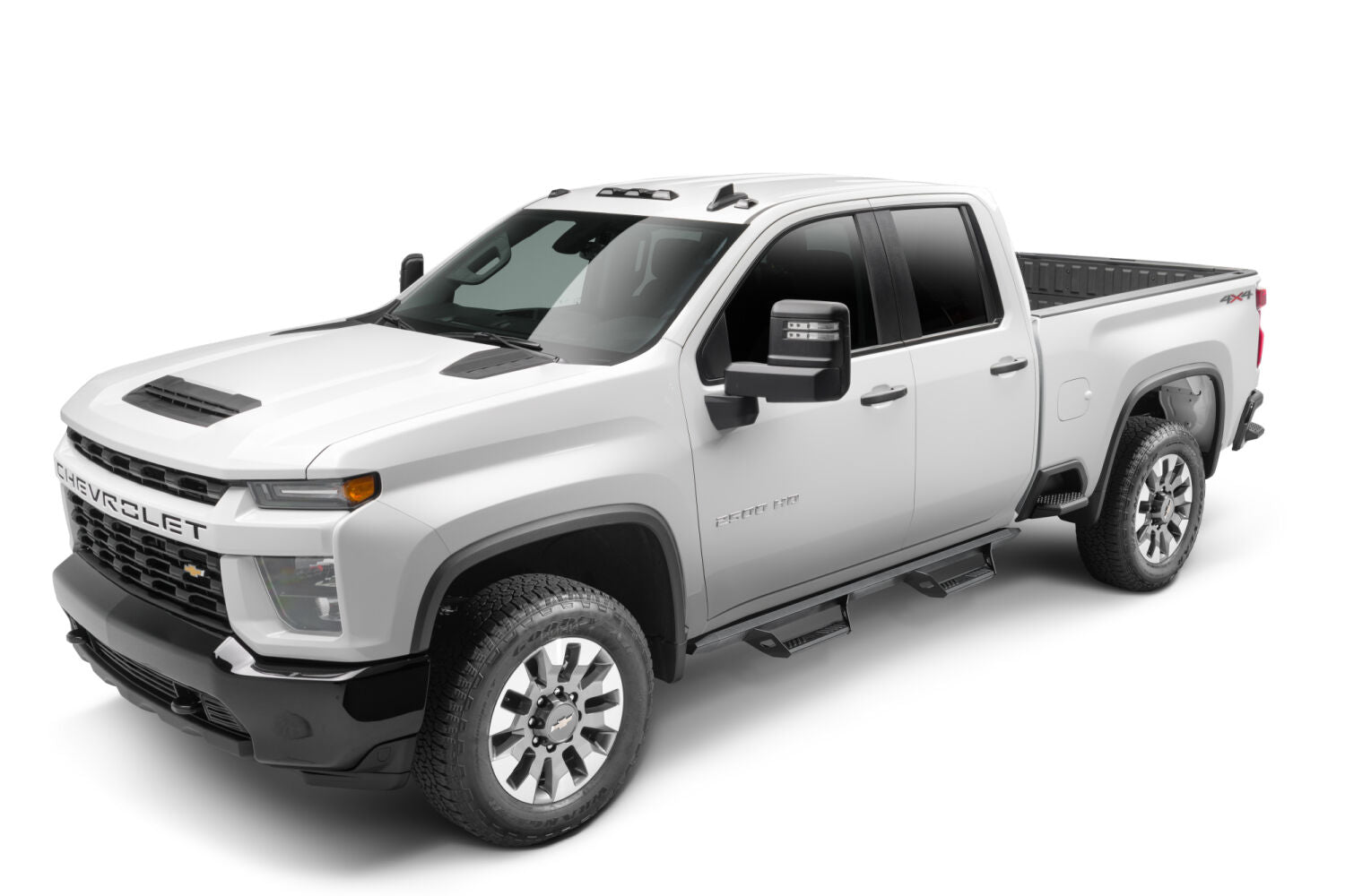 Predator Pro Cab Length (2 Steps per Side) 2019 (New Body Style)-2025 Chevy Silverado/GMC Sierra 1500/2020-2025 2500 HD/3500 HD Crew Cab Textured Black NFab