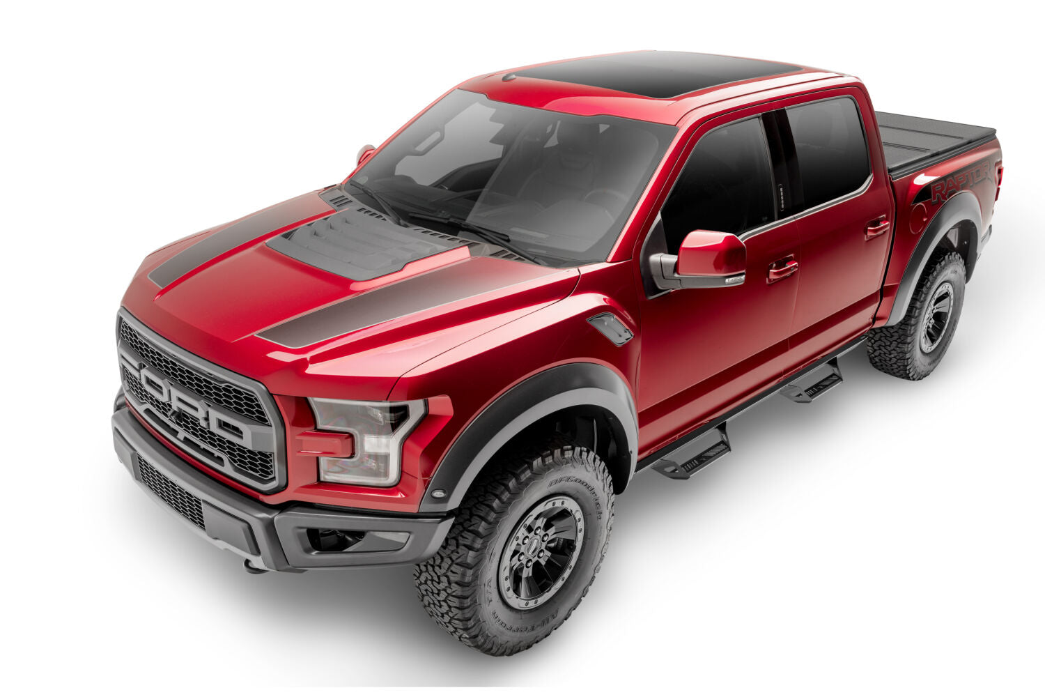 Predator Pro Cab Length (2 Steps per Side) 2015-2025 Ford F-150/17-25 Raptor/22-25 Lightning SuperCrew Textured Black NFab