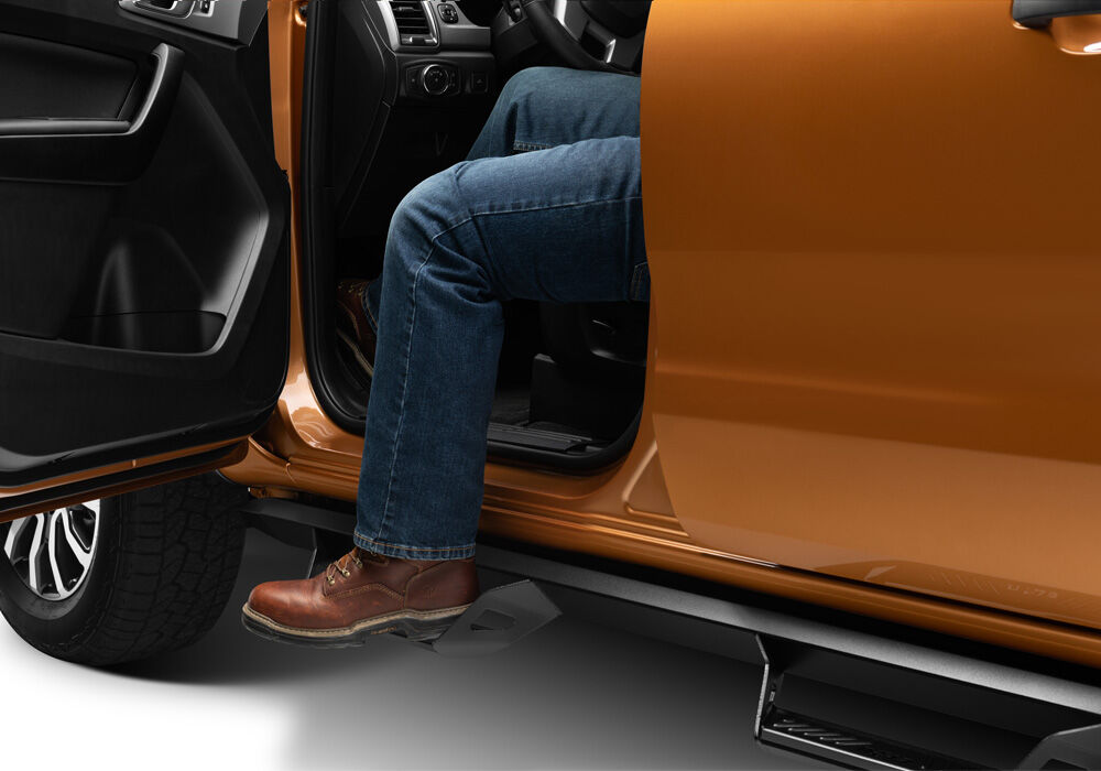 Predator Pro Cab Length (2 Steps per Side) 2019-2026 Ford Ranger SuperCrew Textured Black NFab