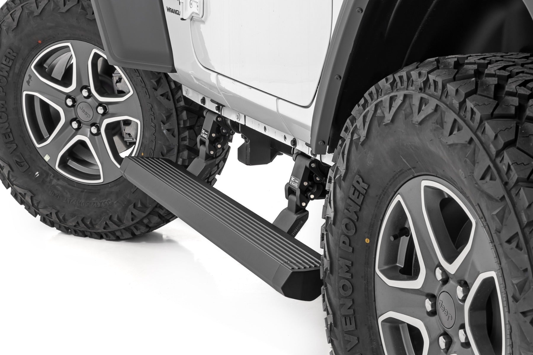 Power Running Boards Dual Electric Motor 2 Door Jeep Wrangler JL (18-26) Rough Country