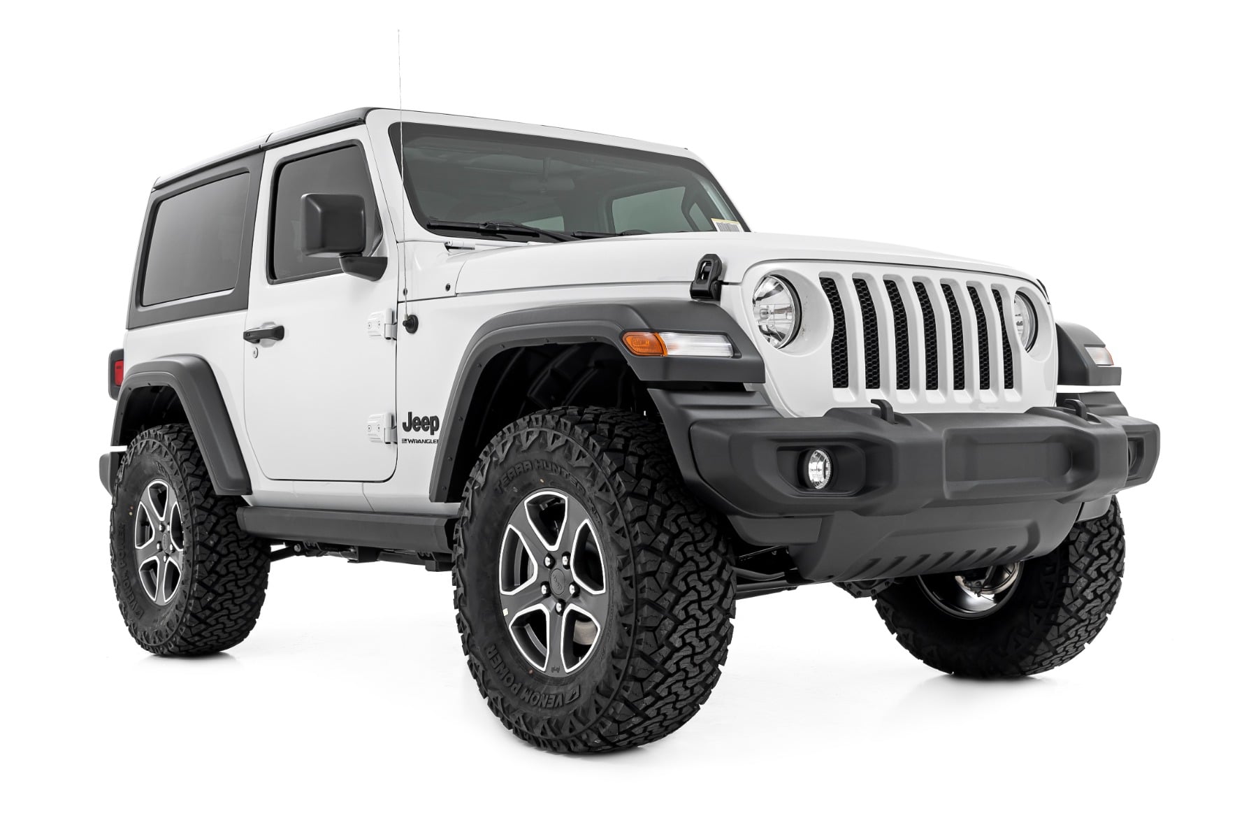 Power Running Boards Dual Electric Motor 2 Door Jeep Wrangler JL (18-26) Rough Country
