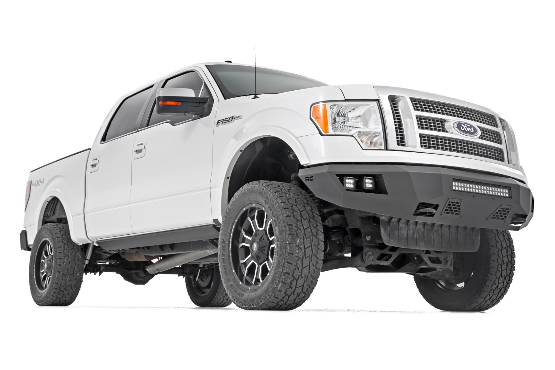 Power Running Boards Dual Electric Motor Crew Cab Ford F-150 (09-14) Rough Country