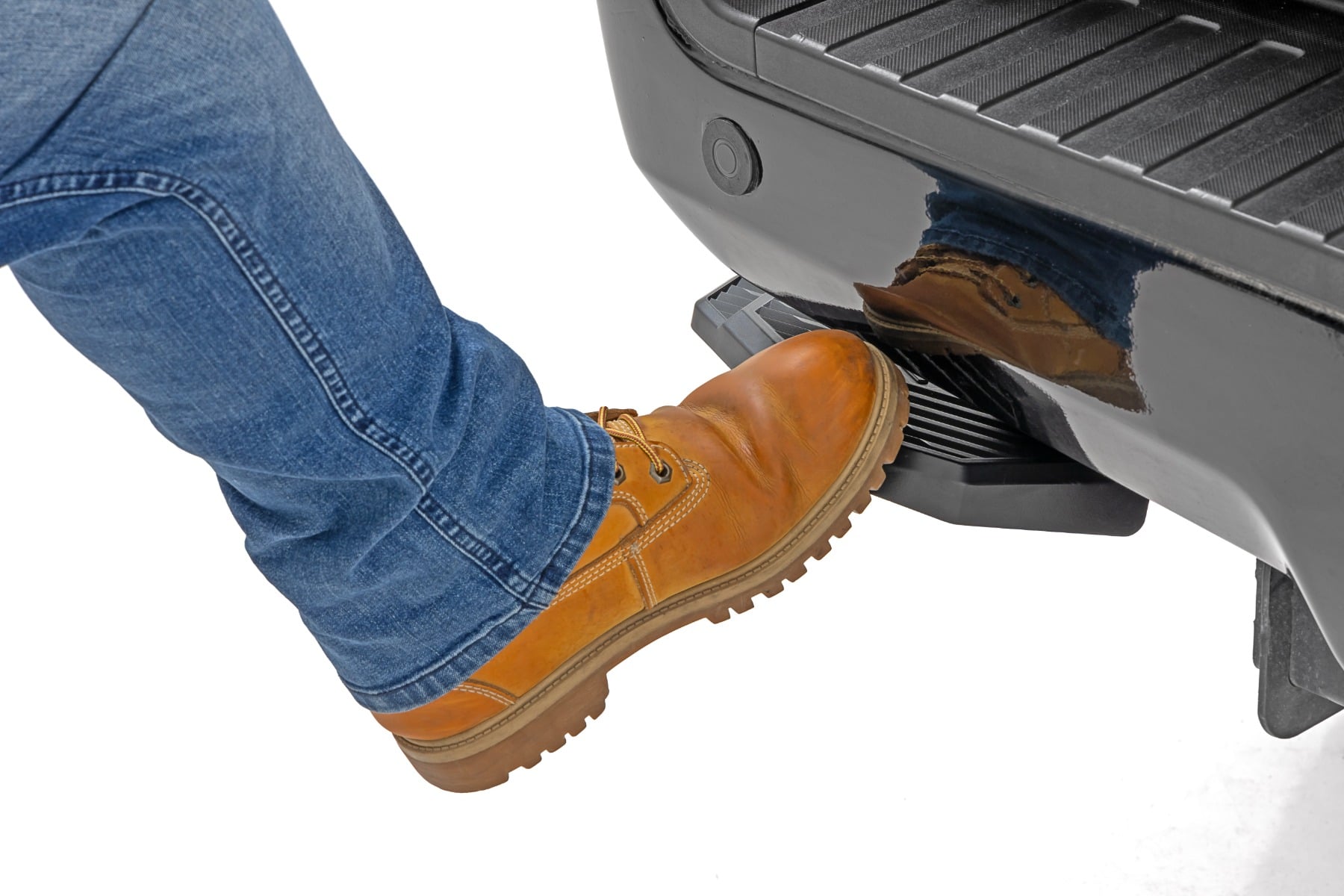 Retractable Bed Step Manual Pull Ford F-250/F-350 Super Duty (17-22) Rough Country