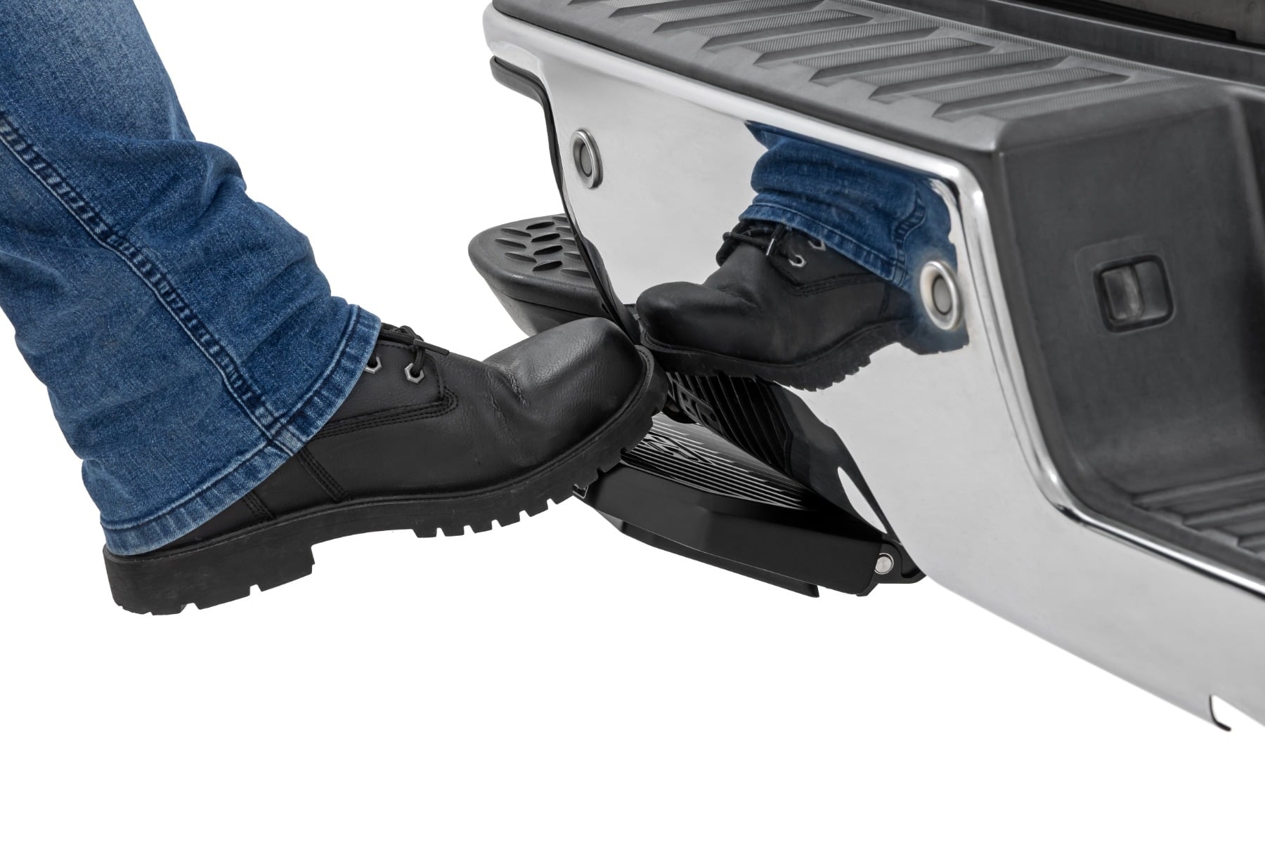 Retractable Bed Step Manual Pull Silverado/Sierra 1500 (14-18 & Classic) Rough Country