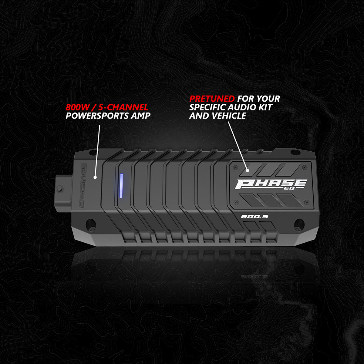 2024-2026 Can-Am® Maverick R, Phase-4 A-Spec 800watt 5-Speaker System
