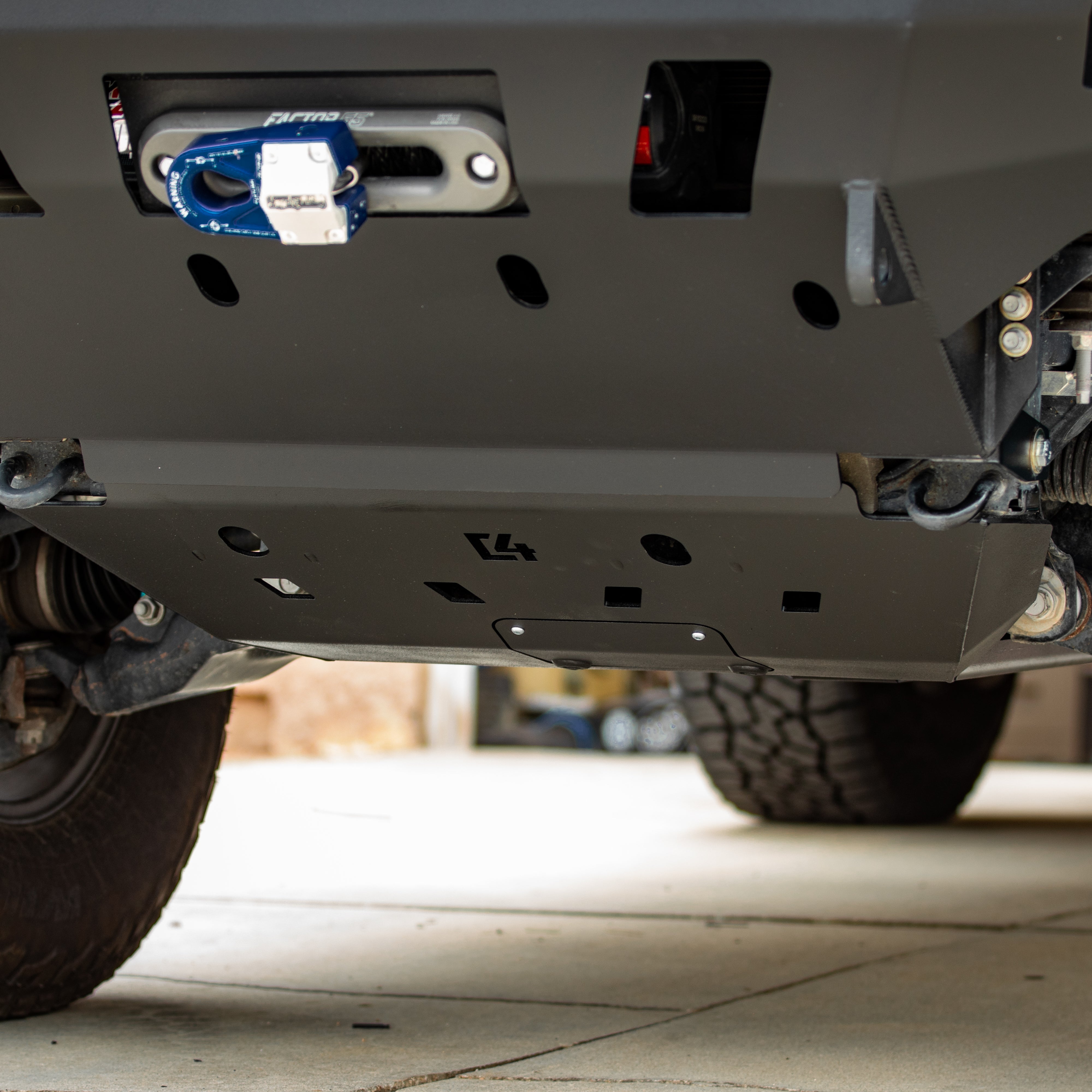 4Runner front skid plate for 5th Gen models, designed for protection and durability in off-road conditions.