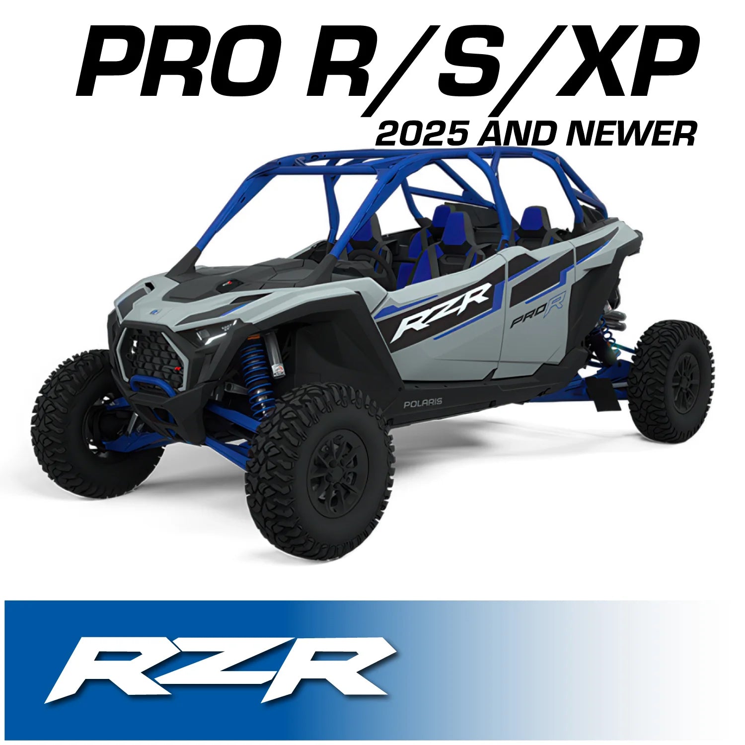 2025 and Newer Polaris RZR Pro XP Pro R and Pro S - Complete Communication Kit with Bluetooth Intercom and 2-Way Radio - STX Stereo Remote Head / G1 GMRS