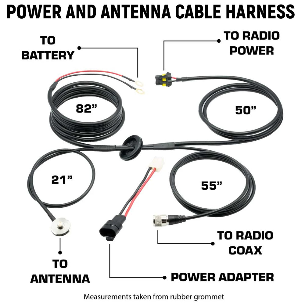 GMRS Mobile Radio Kit for Jeep Wrangler JL and Gladiator JT - Rambler G4