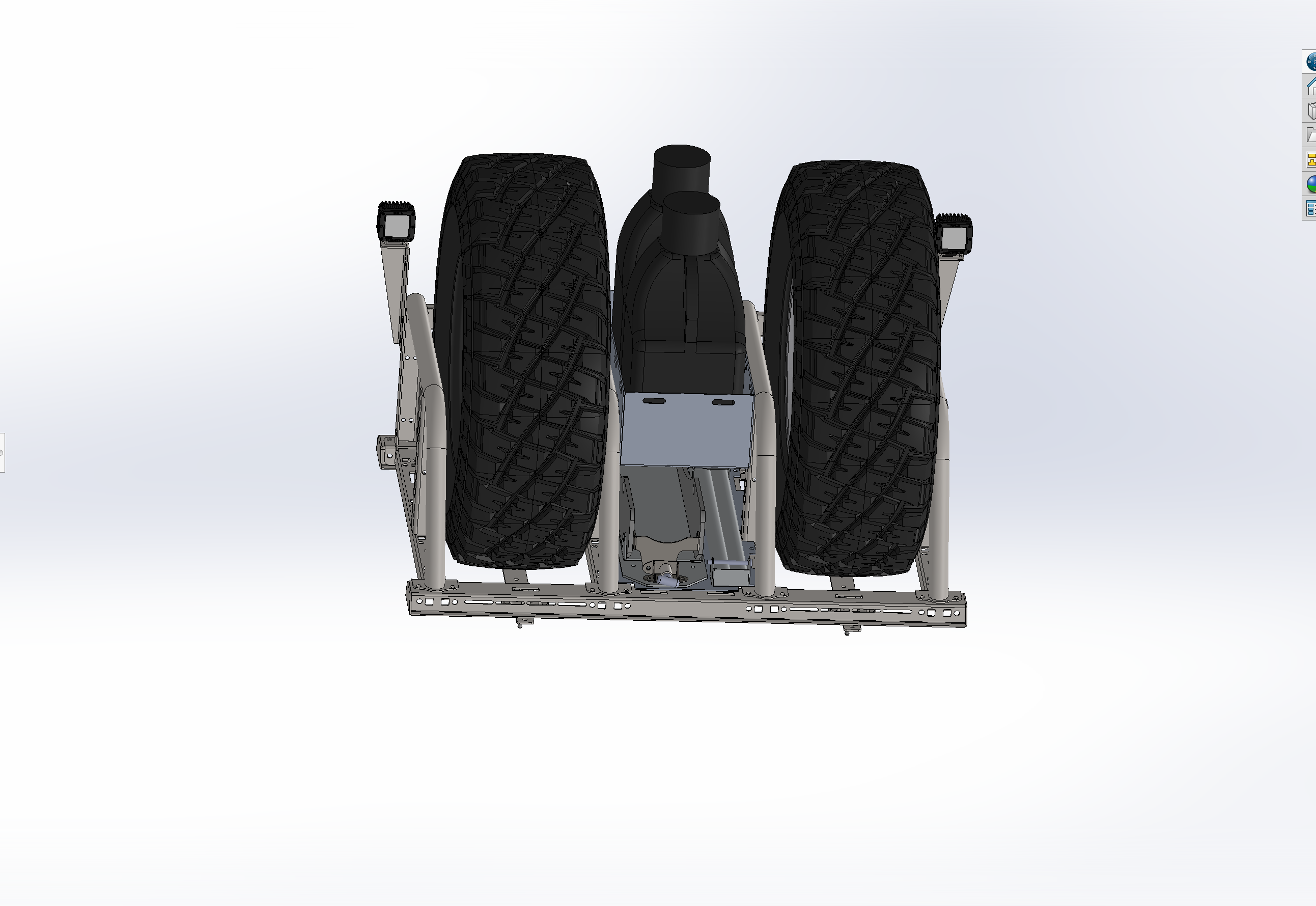 Bed Organizer Chase Rack Add On Light Mount Kit designed for secure light installation on truck beds, enhancing offroad visibility.