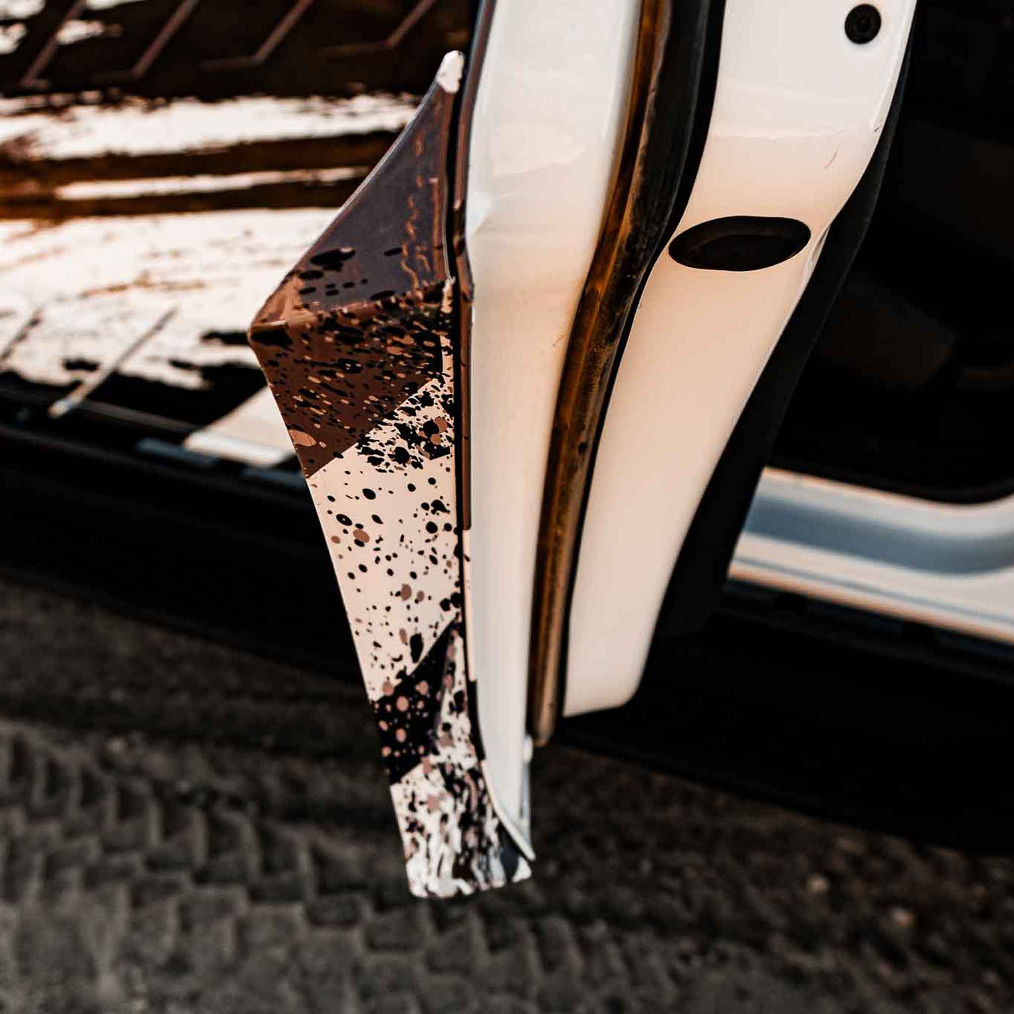 Rear quarter kit for 2022-2025 Ford Bronco Raptor, showcasing a stylish design with a textured finish.