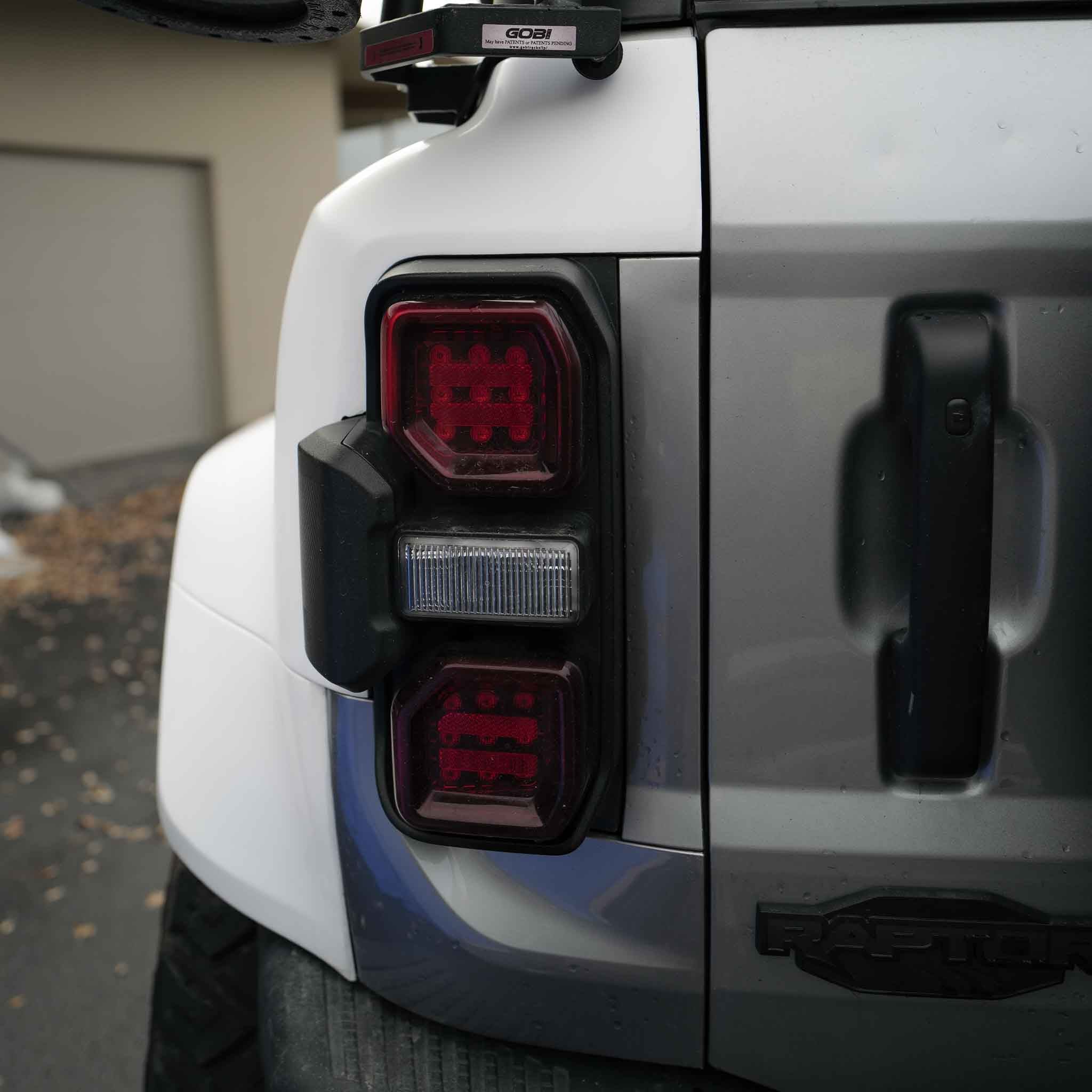 2022-2025 Ford Bronco Raptor rear quarter kit showcasing taillights and sleek design for enhanced off-road performance.