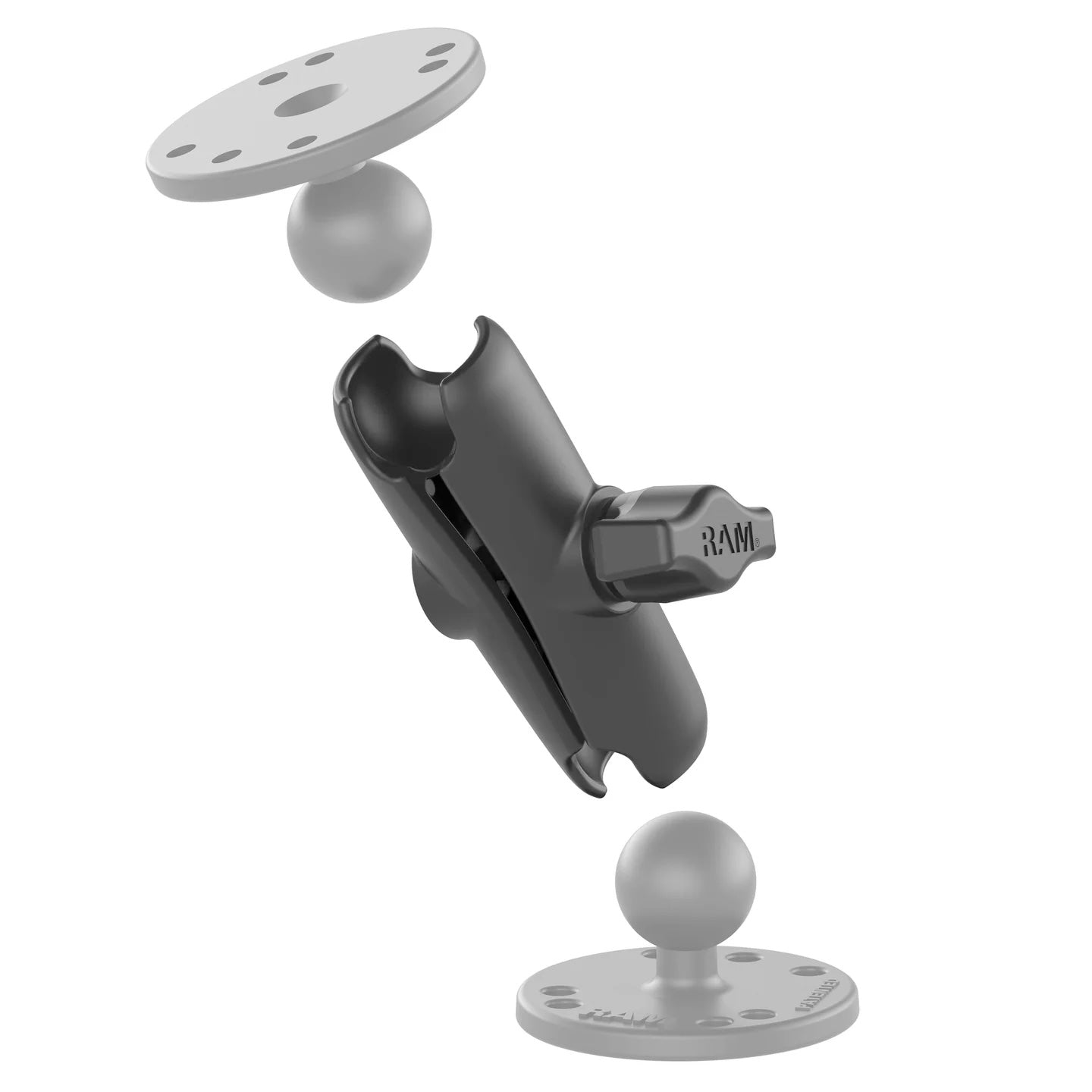 RAM Double Socket Arm - Long / B Size - 1 Inch