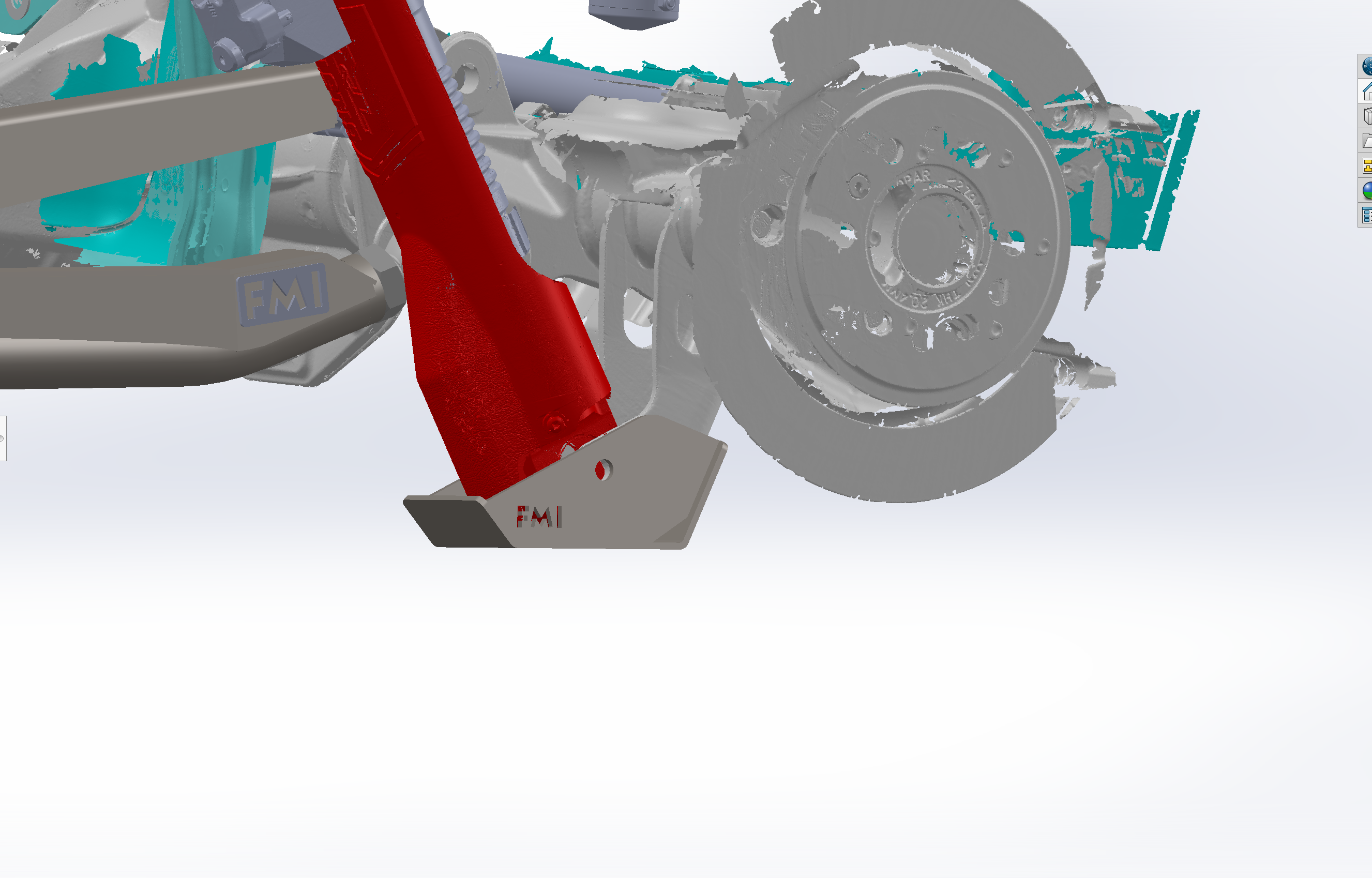 2025 Ram RHO Rear Shock Skid Kit designed for enhanced protection and performance in offroad conditions.