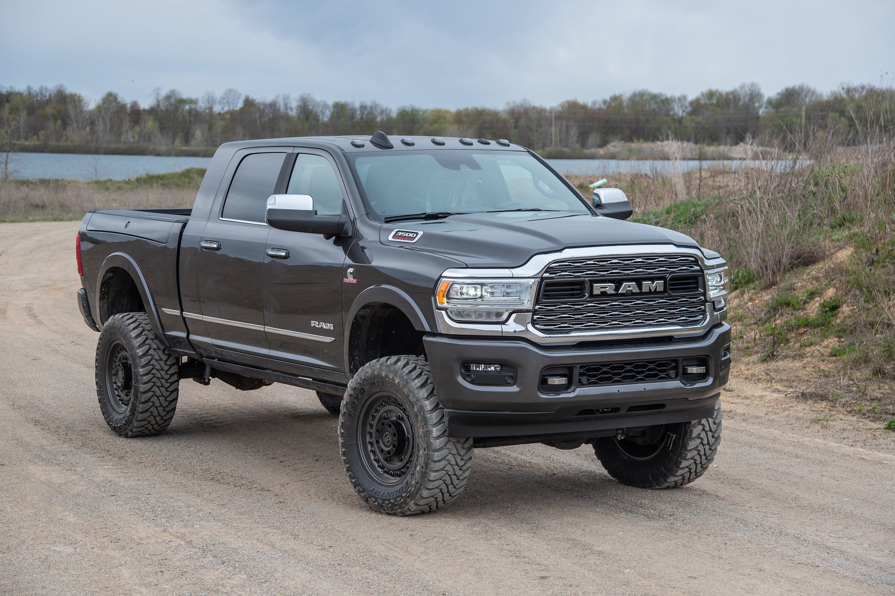 6-inch lift kit for 2019-2024 Ram 3500 with rear air ride, enhancing off-road capability and performance.