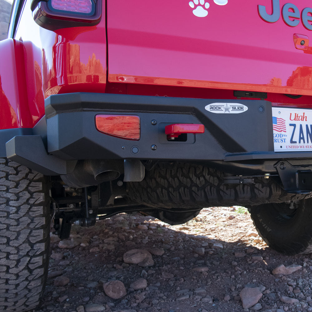 Gladiator Full Rear Bumper For 20-Pres Jeep Gladiator No Tire Carrier Rigid Series Rock Slide Engineering