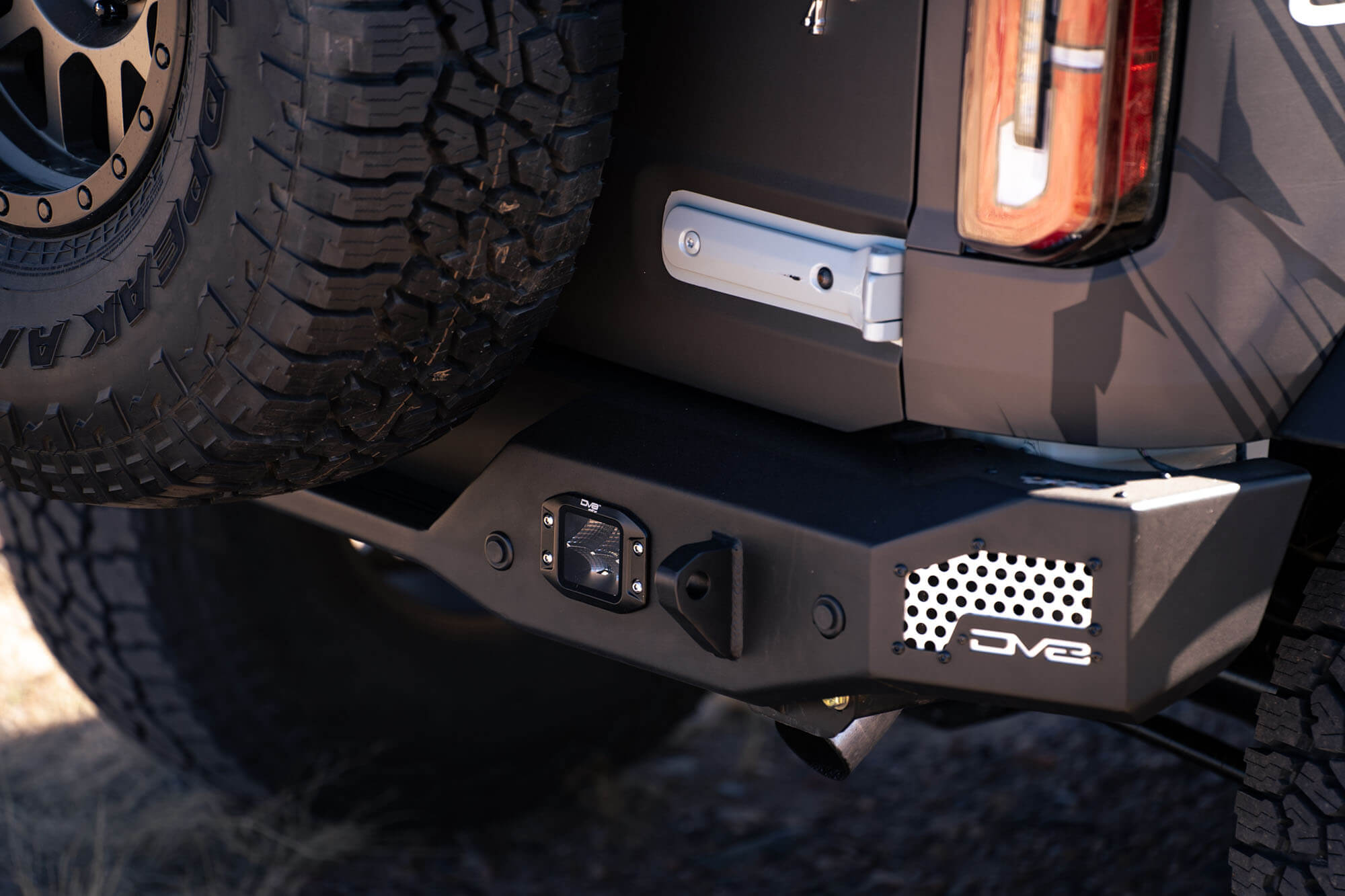 2021 2024 Ford Bronco Mto Series Rear Bumper DV8 Offroad