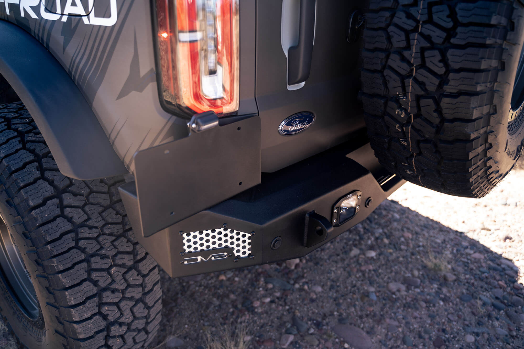 2021 2024 Ford Bronco Mto Series Rear Bumper DV8 Offroad