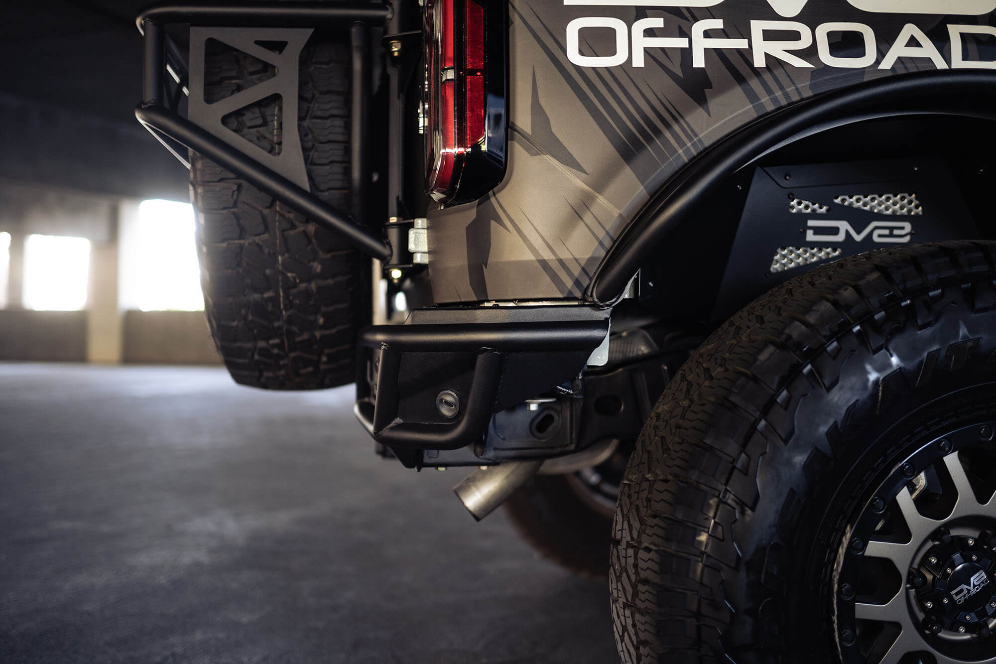 2021 2024 Ford Bronco Competition Series Rear Bumper DV8 Offroad