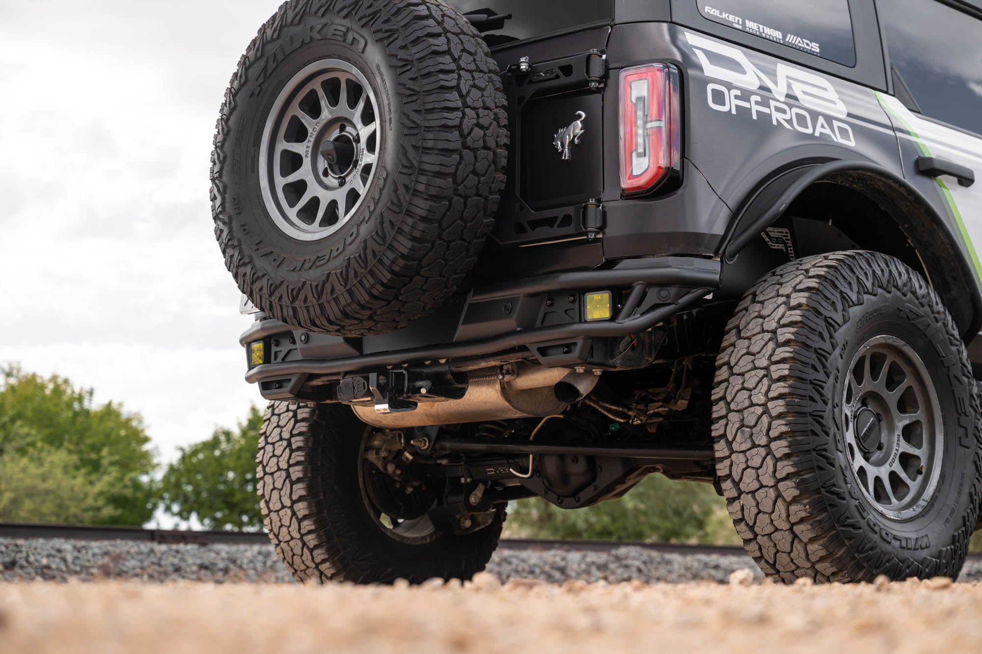 2021 2025 Ford Bronco Rear Tube Bumper DV8 Offroad