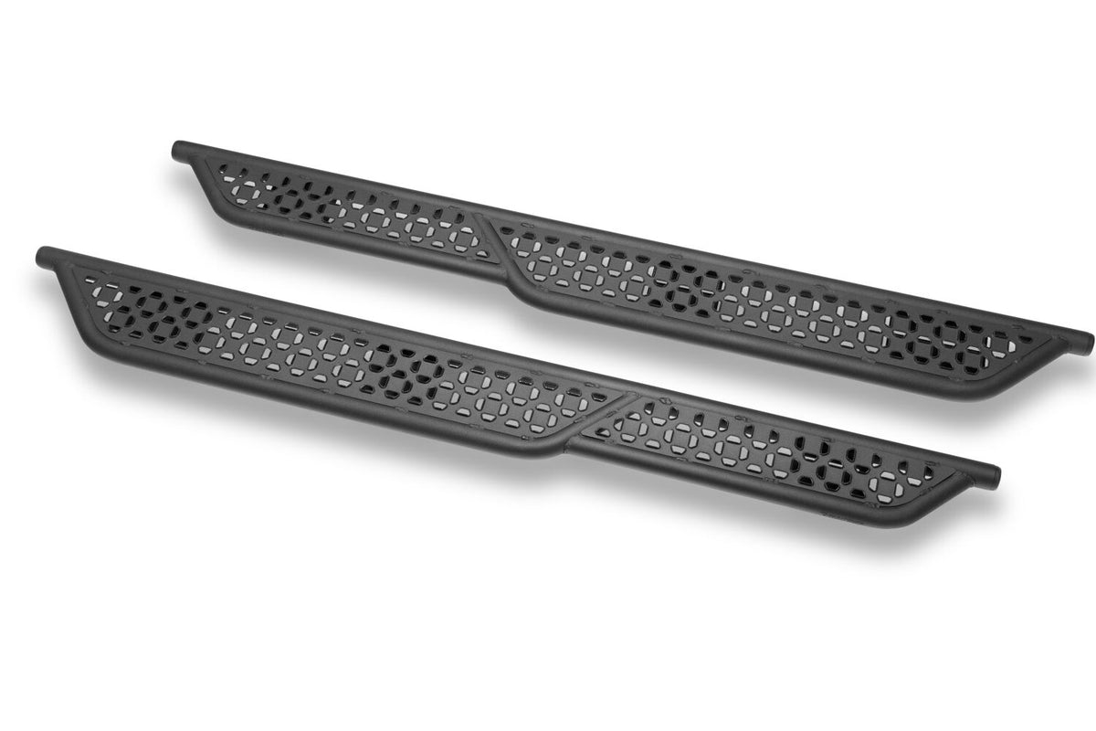 Growler Sport Running Boards Cab Length -15-26 Ford F150/17-26 Ford F250/F350 Regular Cab Textured Black N Fab