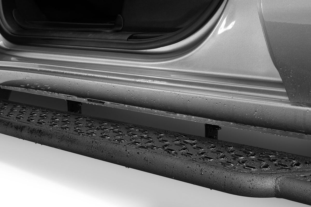 Growler Sport Running Boards Cab Length 2019 (New Body Style)-2026 Chevy Silverado/GMC Sierra 1500/2020-2026 GM2500 HD/3500 HD Crew Cab Textured Black N Fab
