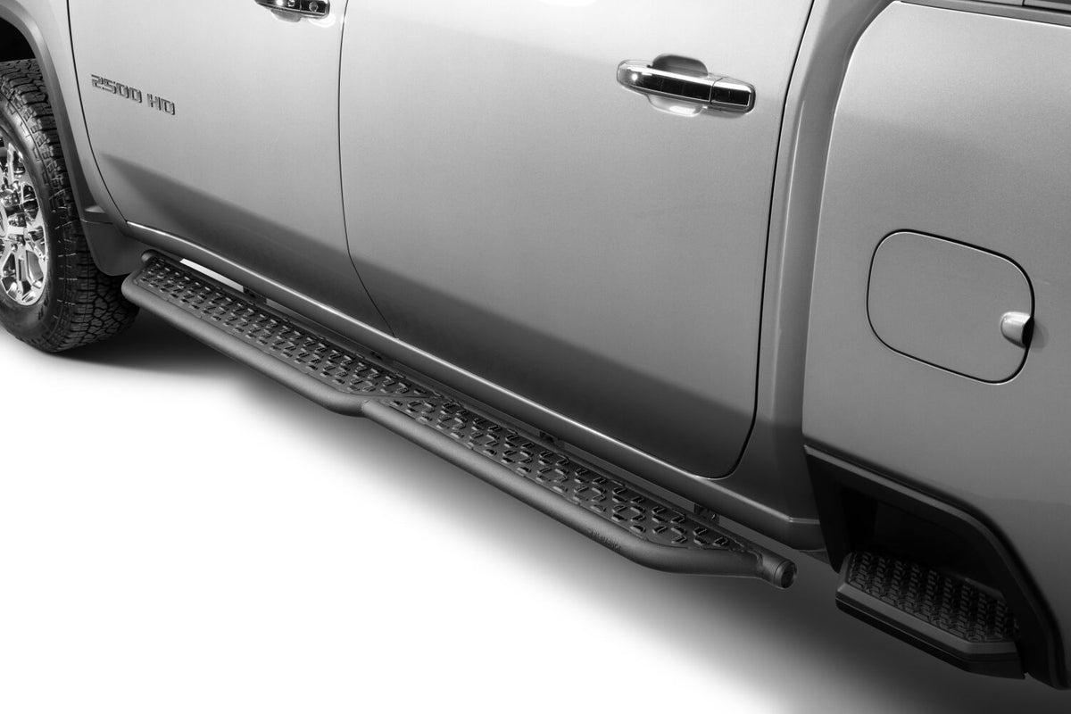 Growler Sport Running Boards Cab Length 2019 (New Body Style)-2026 Chevy Silverado/GMC Sierra 1500/2020-2026 GM2500 HD/3500 HD Crew Cab Textured Black N Fab