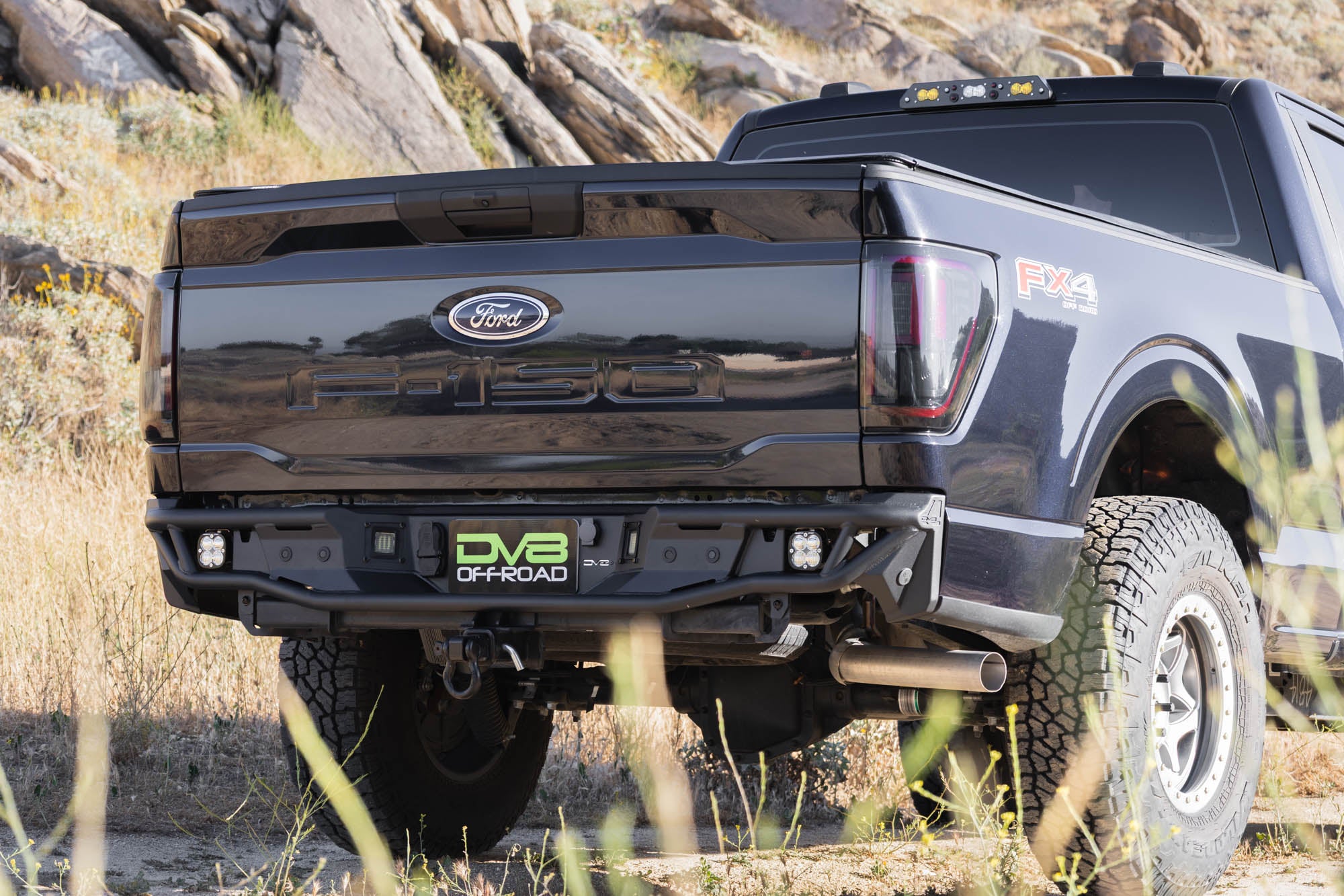 2021 2026 Ford F 150 Tube Rear Bumper DV8 Offroad