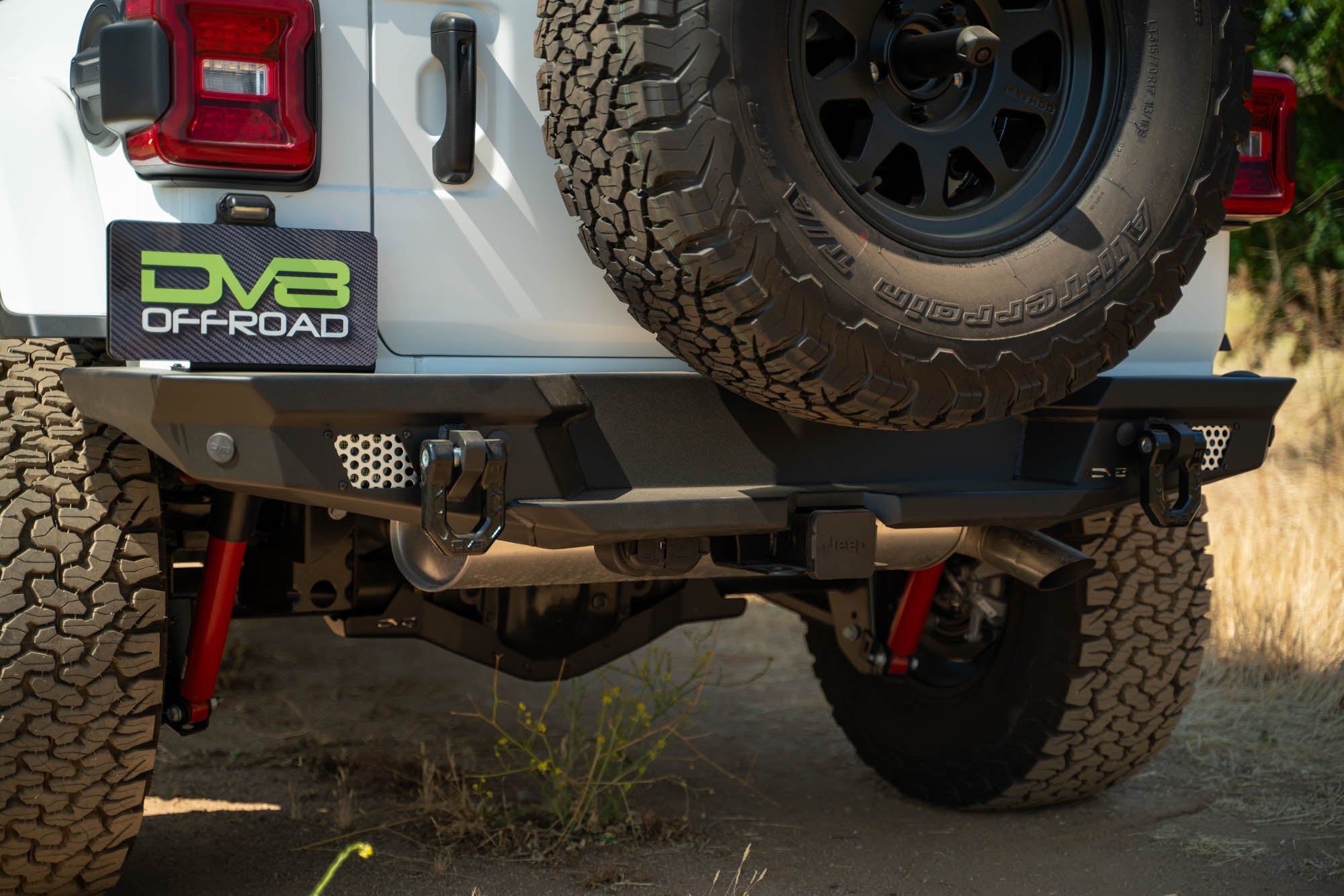 2018 2025 Jeep Wrangler JL JLU Mto Series Rear Bumper W/ Optional Tire Carrier DV8 Offroad