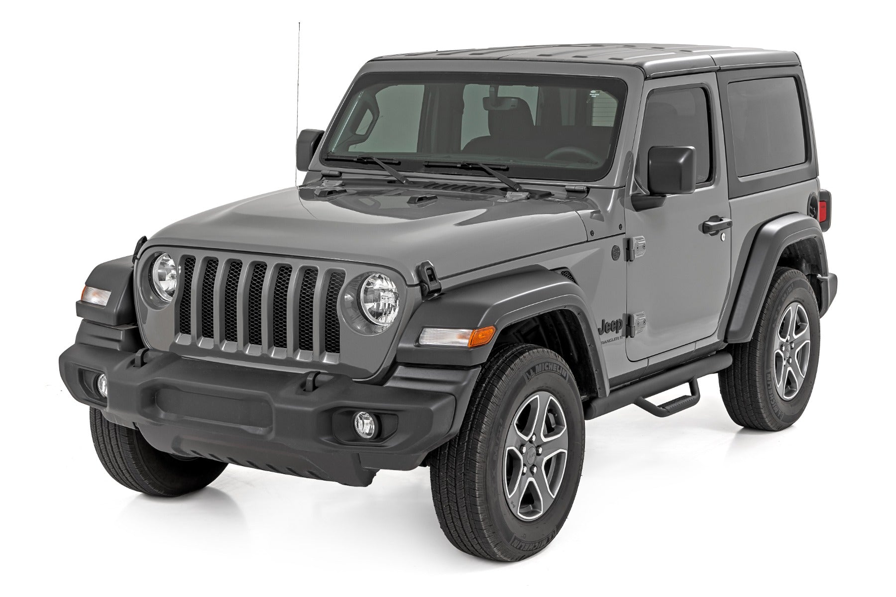 Nerf Steps Full Length 2 Door Jeep Wrangler JL 4WD (2018-2026) Rough Country