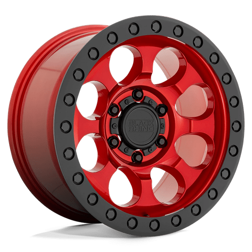 BR RIOT 17X9 6X135 +12 87 CNDY RED BLK