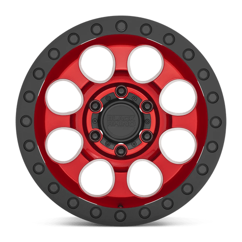 BR RIOT 17X9 6X135 +12 87 CNDY RED BLK
