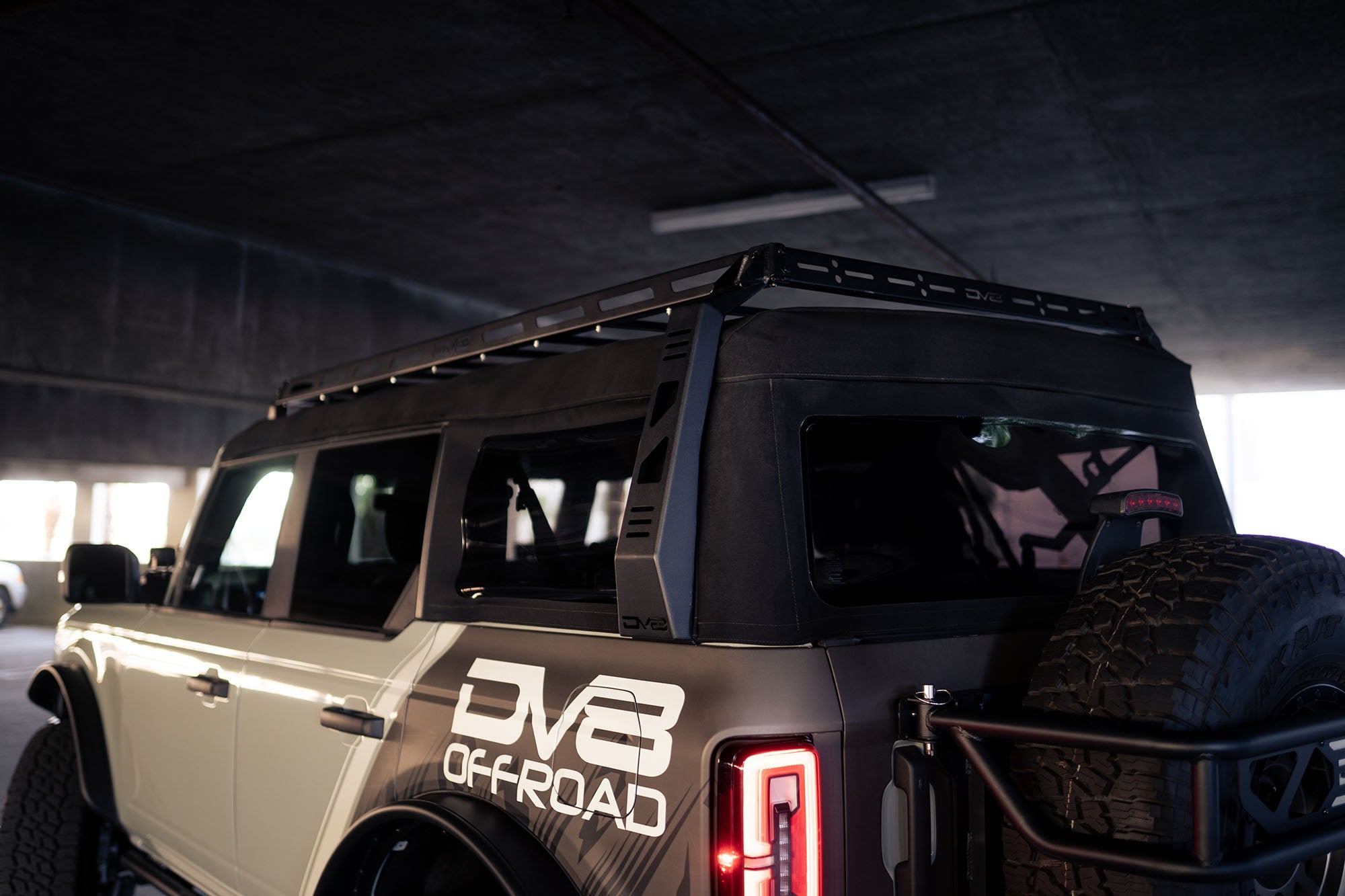 2021 2024 Ford Bronco Soft Top Roof Rack DV8 Offroad