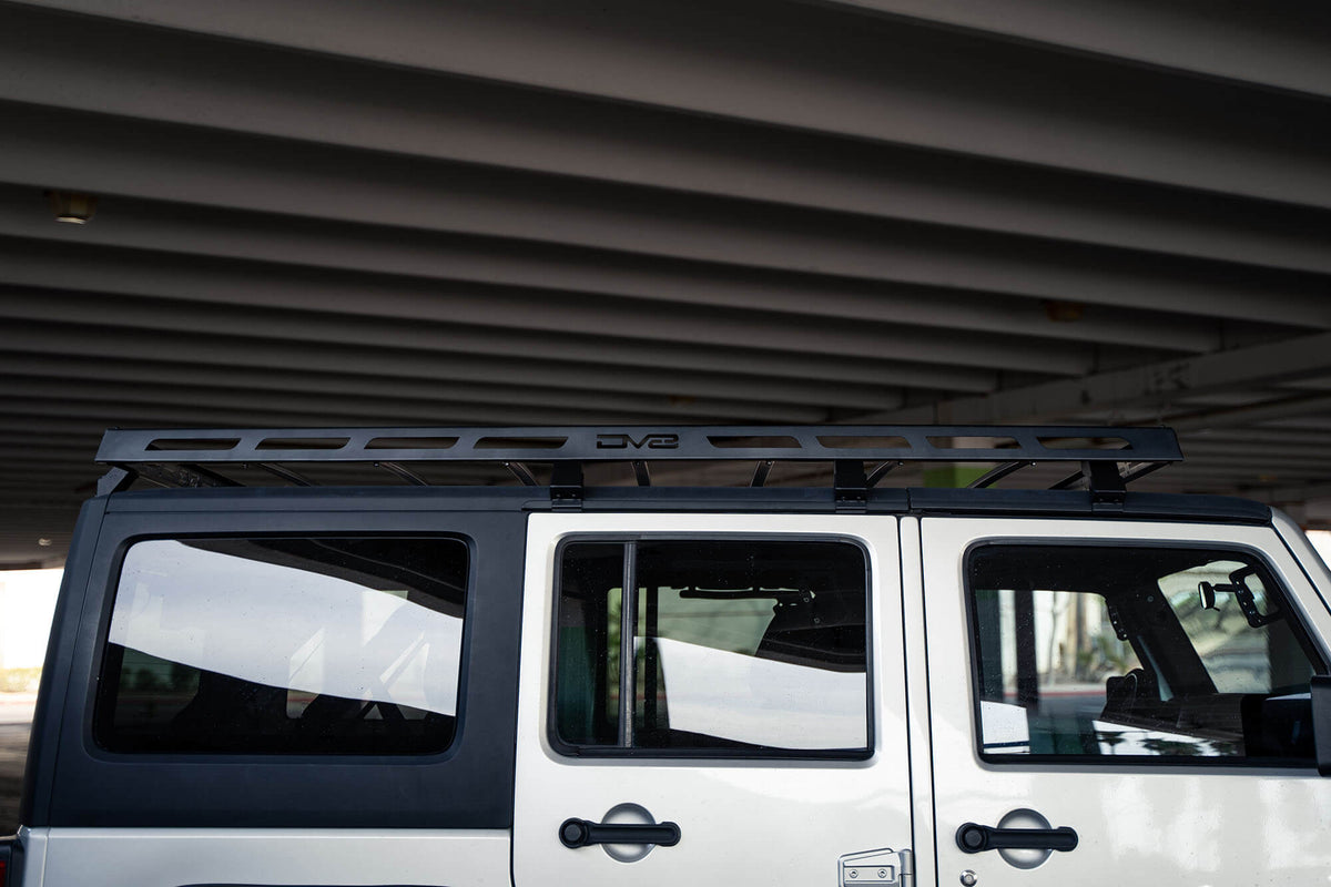 2007 2018 Jeep Wrangler JKU 4 Door Full Length Roof Rack DV8 Offroad
