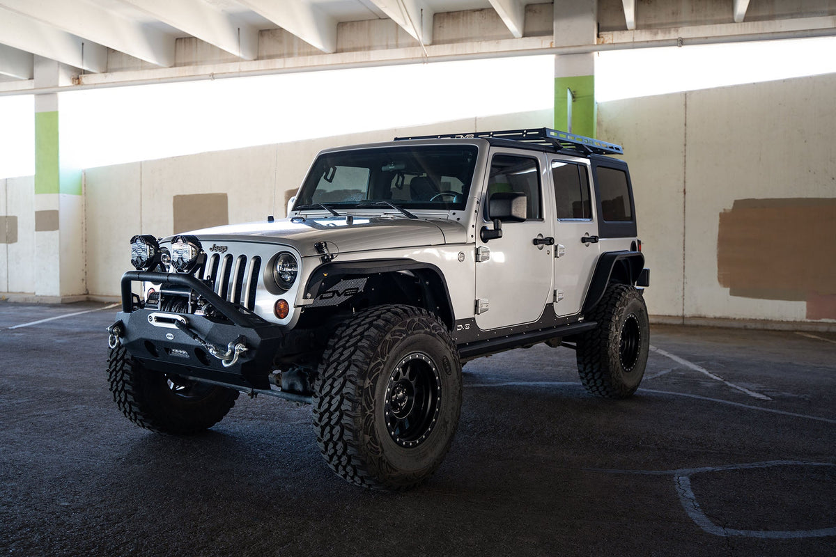 2007 2018 Jeep Wrangler JKU 4 Door Short Roof Rack DV8 Offroad