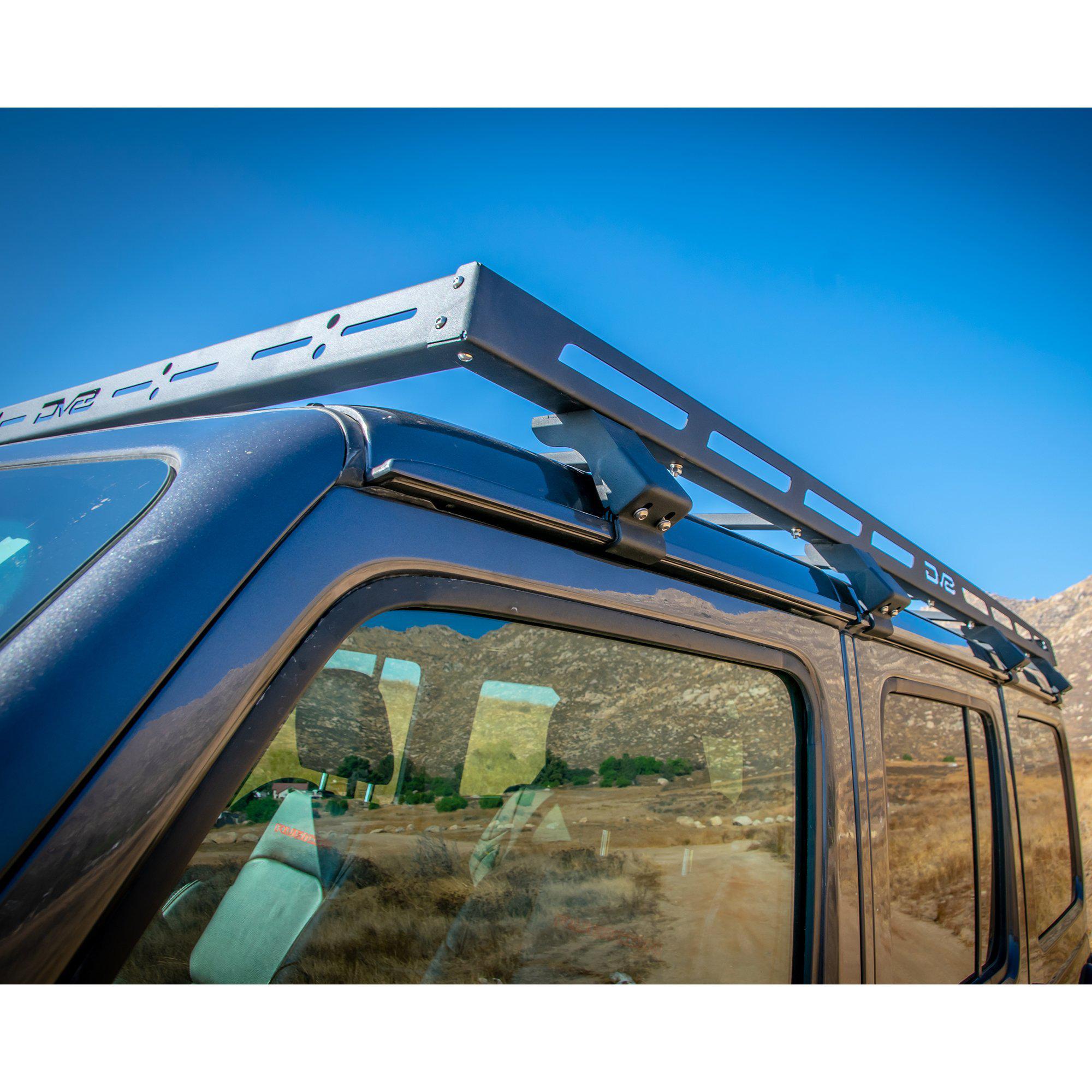 2018 2025 Jeep Wrangler 4 Door Roof Rack DV8 Offroad
