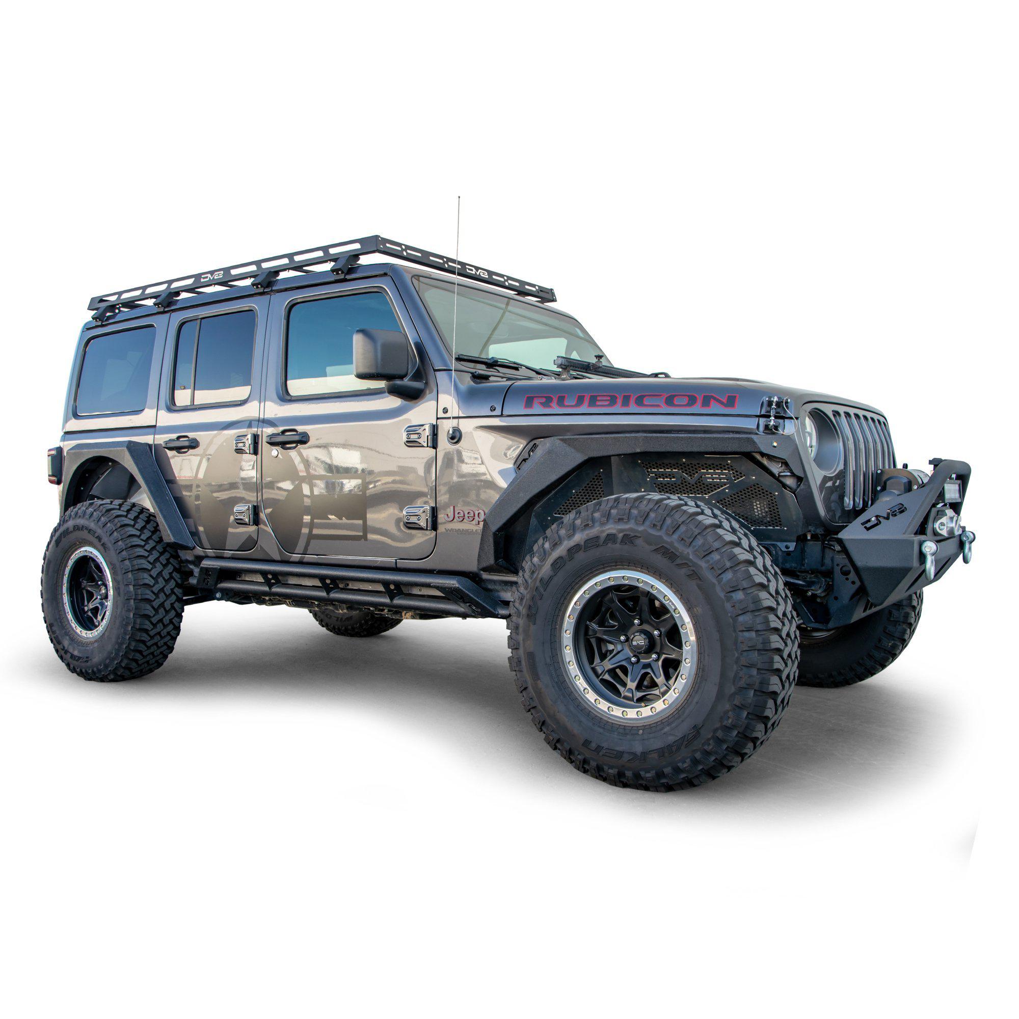 2018 2025 Jeep Wrangler 4 Door Roof Rack DV8 Offroad