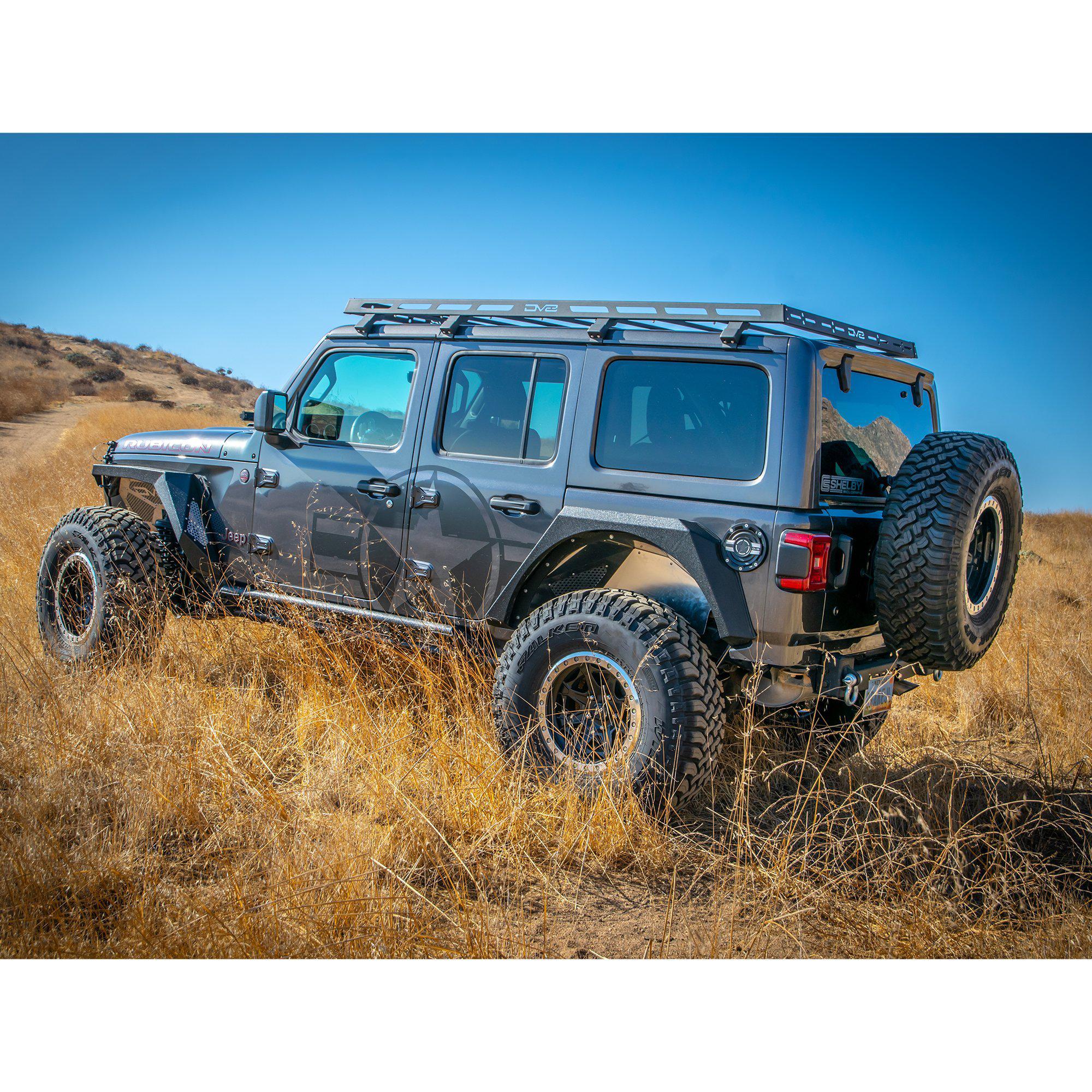 2018 2025 Jeep Wrangler 4 Door Roof Rack DV8 Offroad
