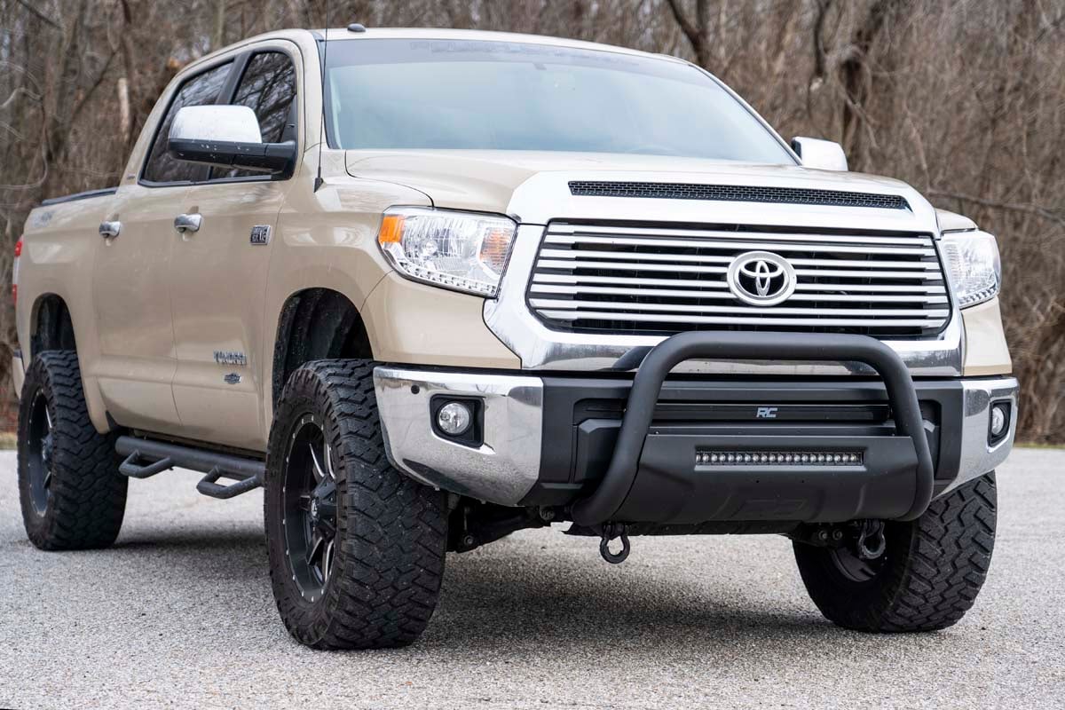Tow Hook Brackets Bull Bar Support Toyota Tundra 2WD/4WD (2007-2021) Rough Country