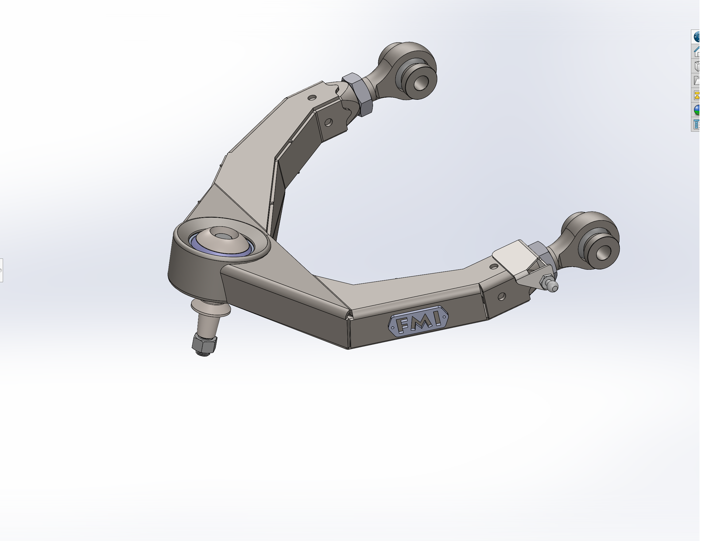 Fabricated upper arm kit for 2021-2024 Ram TRX, designed for enhanced performance and durability in off-road conditions.
