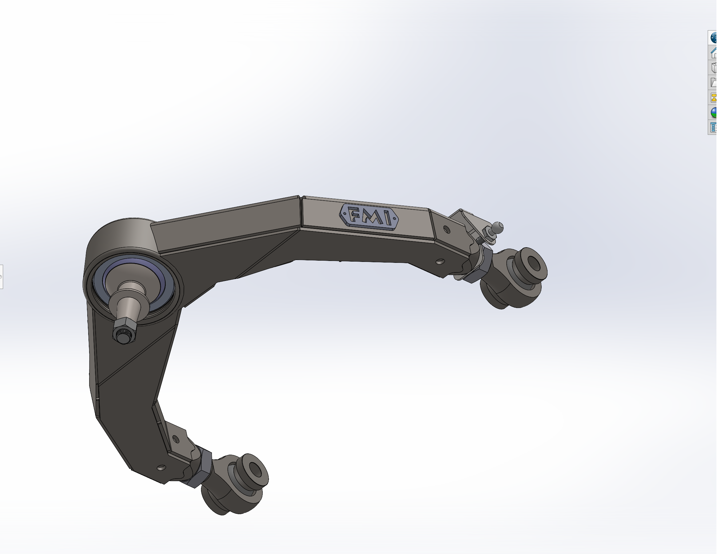 Fabricated upper arm kit for 2021-2024 Ram TRX, designed for enhanced performance and durability in off-road conditions.