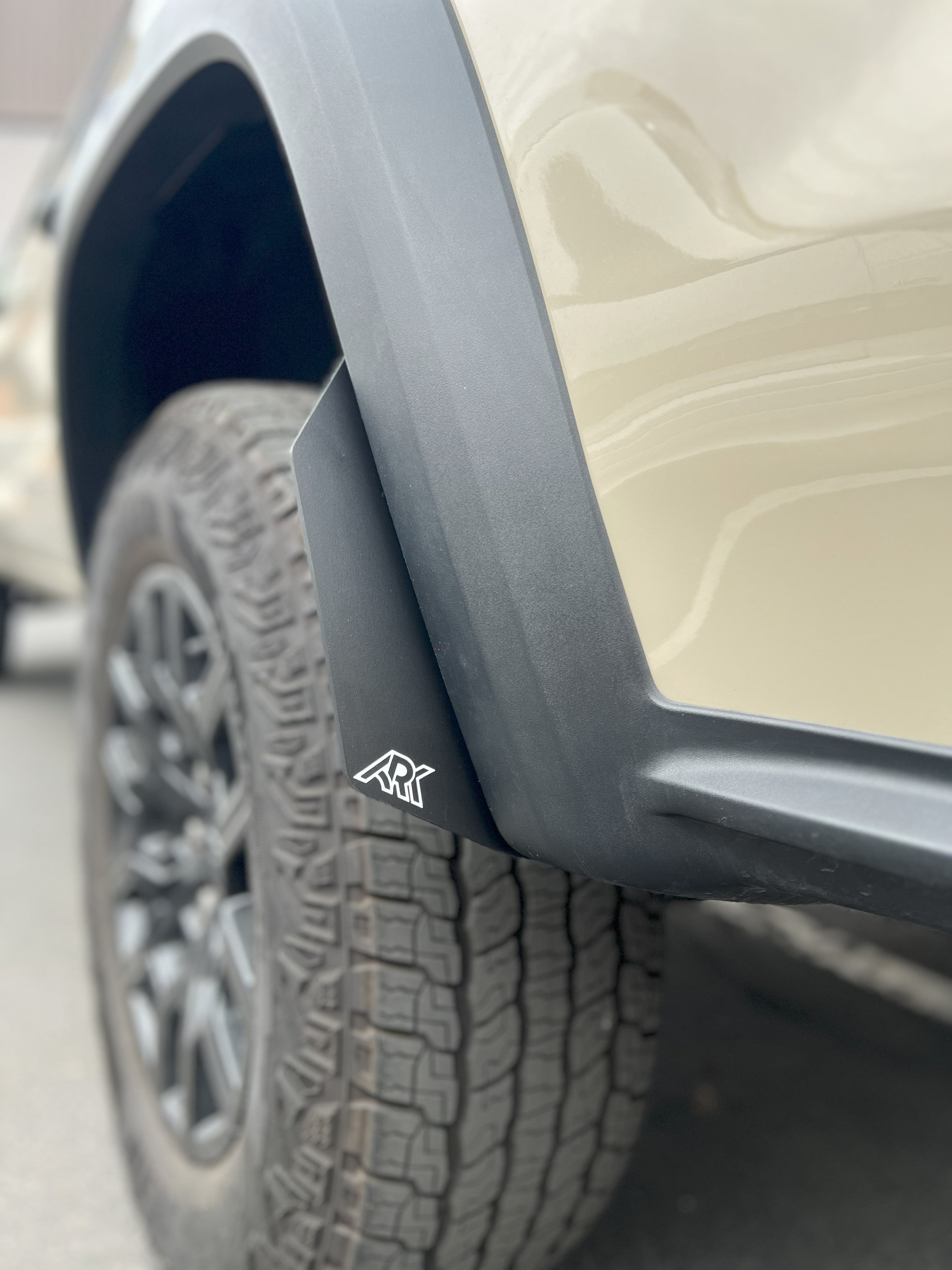 2023+ Chevy Colorado ZR2/Trailboss TriXPoly Micro Flares installed on a vehicle, showcasing rugged design and tire clearance.