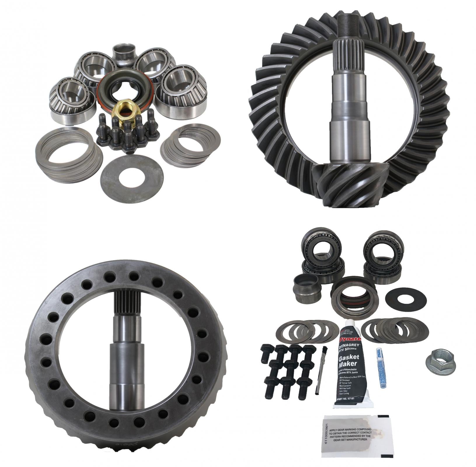 Jeep Wrangler TJ 2003-06 Dana 44 Thick Rear 4.10 Ratio Koyo Bearing Gear Package Revolution Gear