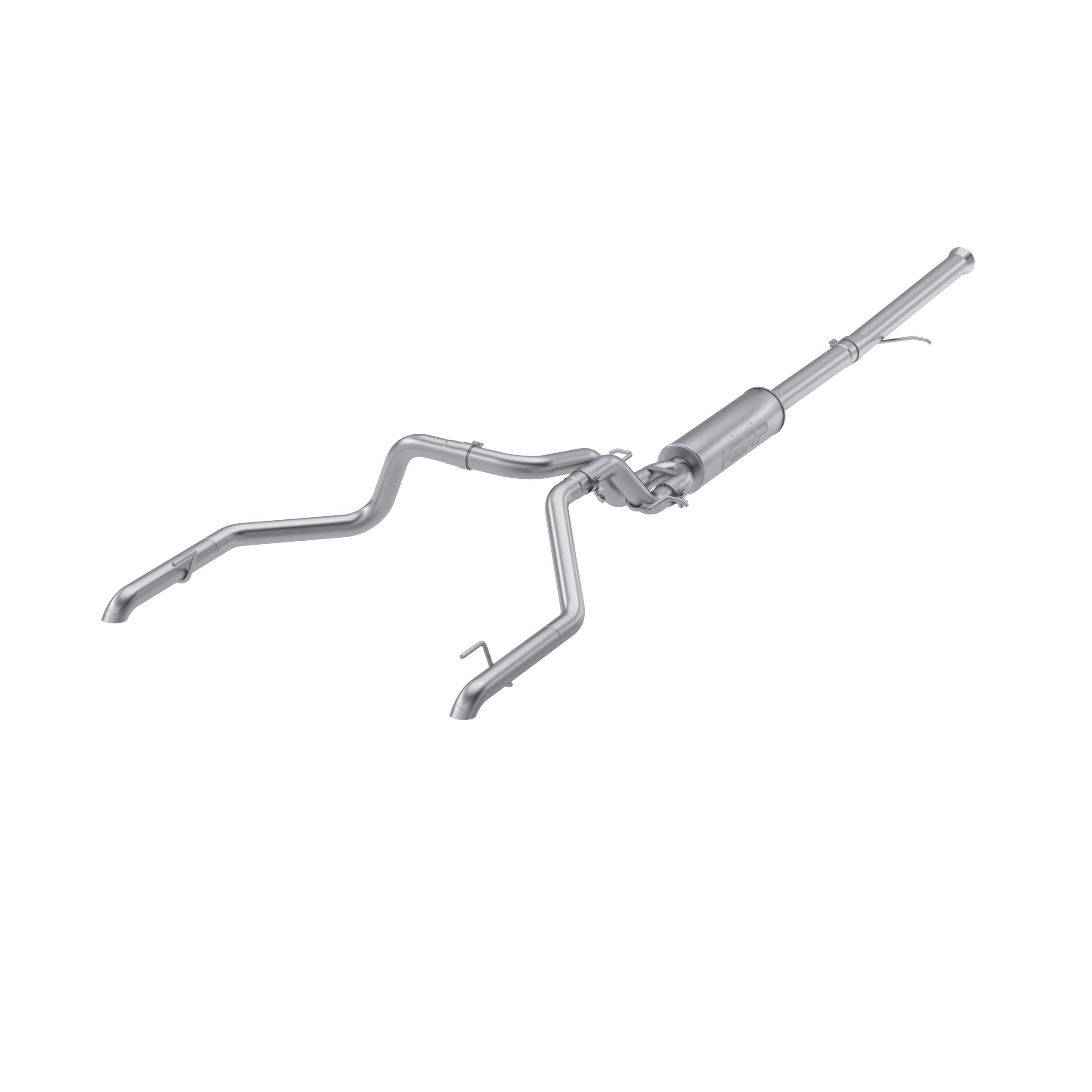 2022-Up Chevrolet/GMC 1500 Silverado/Sierra ZR2/ ATX4 6.2L Armor Pro T304 Stainless Steel 3 Inch Cat-Back 2.5 Inch Dual Rear Turn Down MBRP