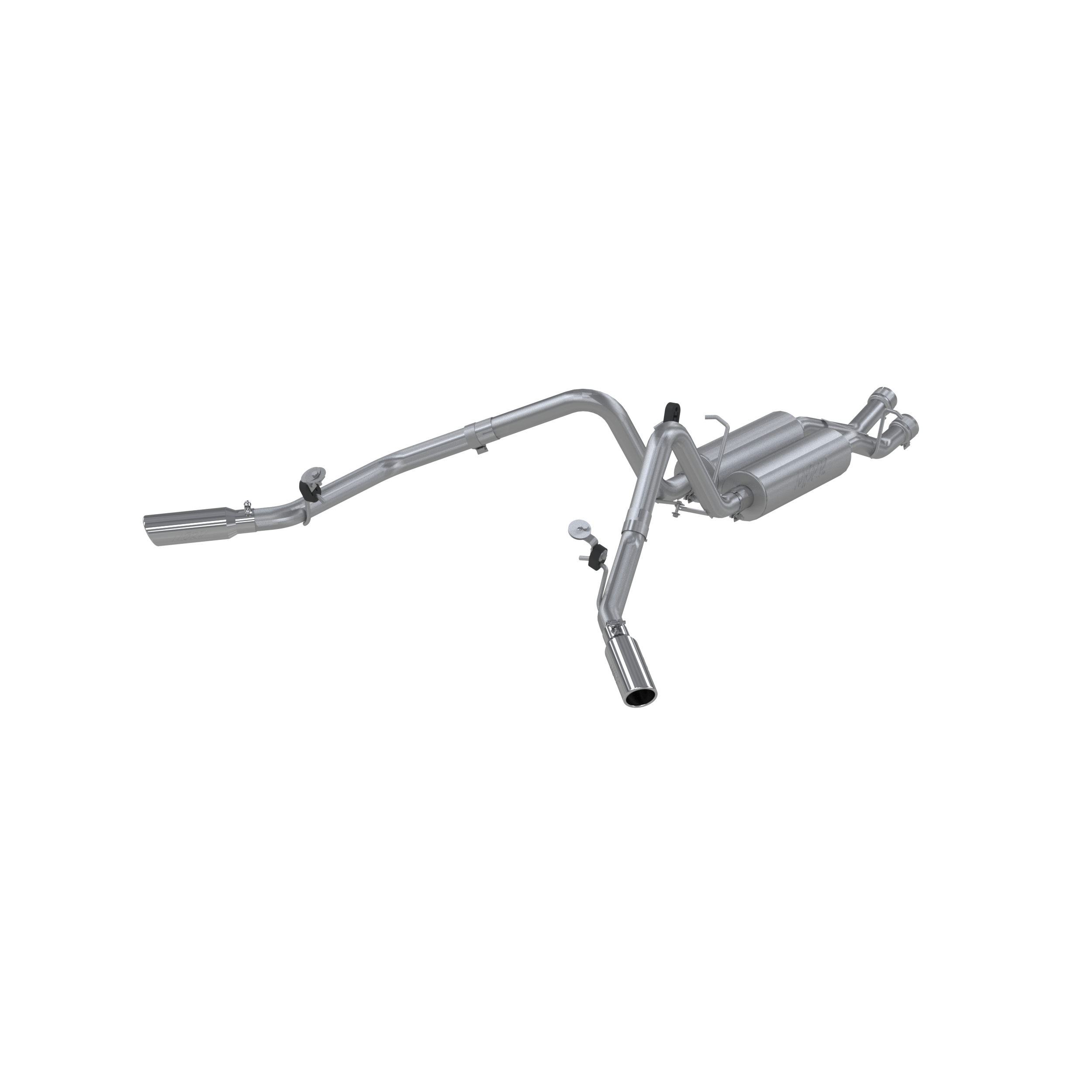 Silverado/Sierra Cat Back Exhaust System Dual Split Side Armor Plus, Chevrolet/GMC 2500 HD 6.0L EC-SB and 2007 2500HD Classic 6.0L EC-SB MBRP