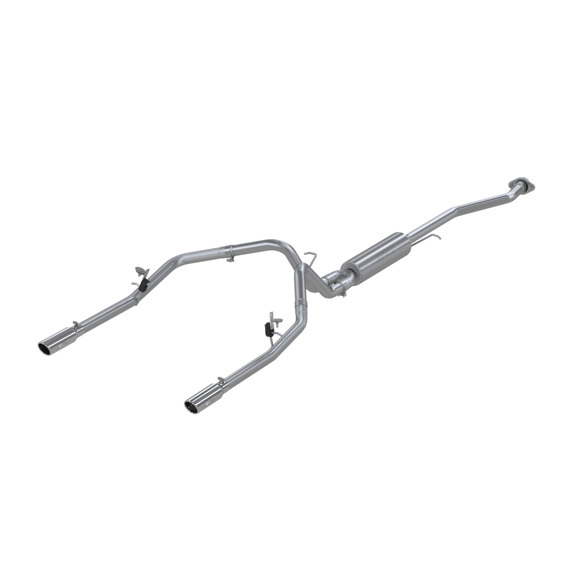 Cat Back Exhaust System Dual Split Rear T409 Stainless Steel For 03-07 Silverado/Sierra 1500 Ext/Crew Cab Short Bed MBRP