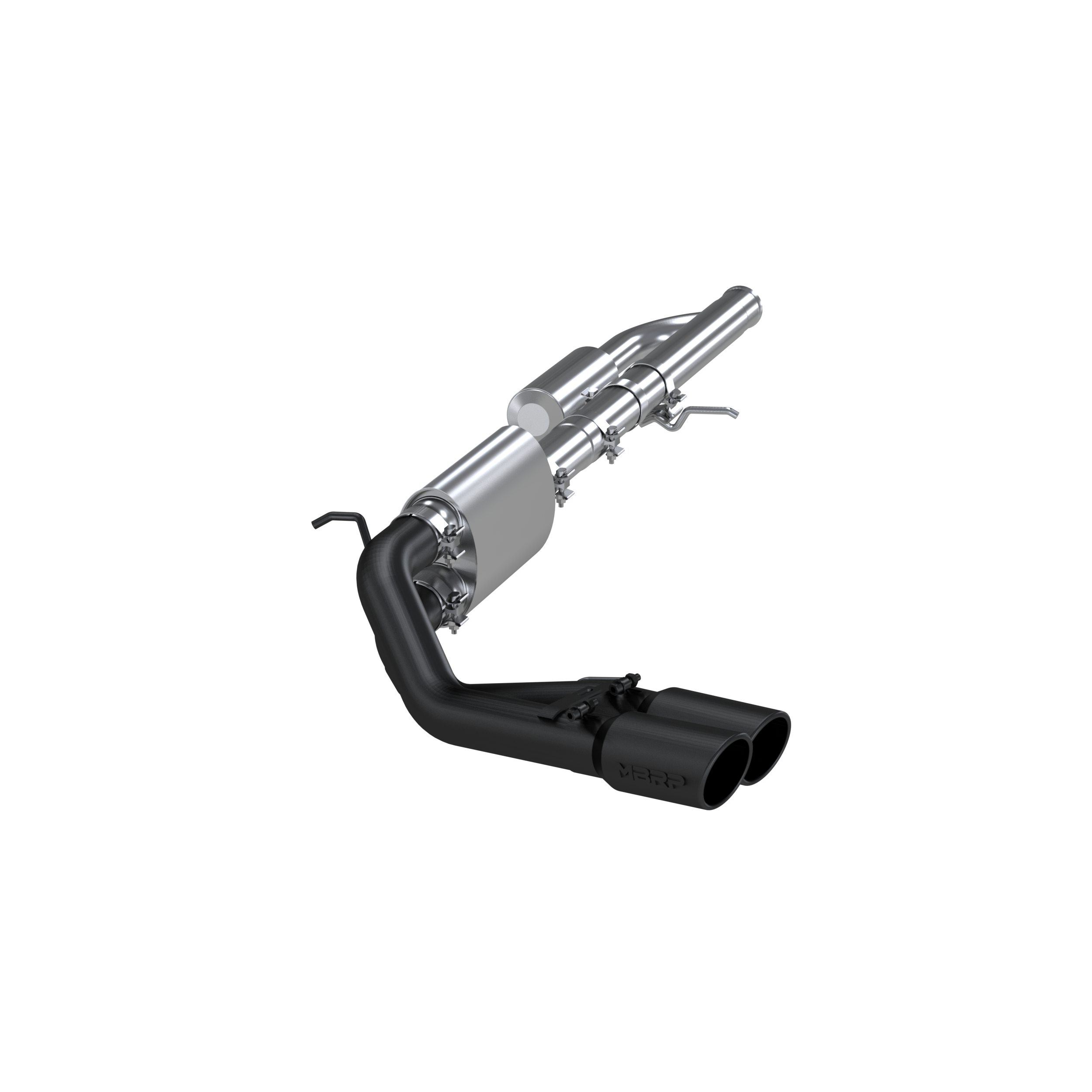 3 Inch Cat Back Exhaust System Pre-Axle Dual Outlet Black Coated For 09-18 Silverado/Sierra 1500 MBRP