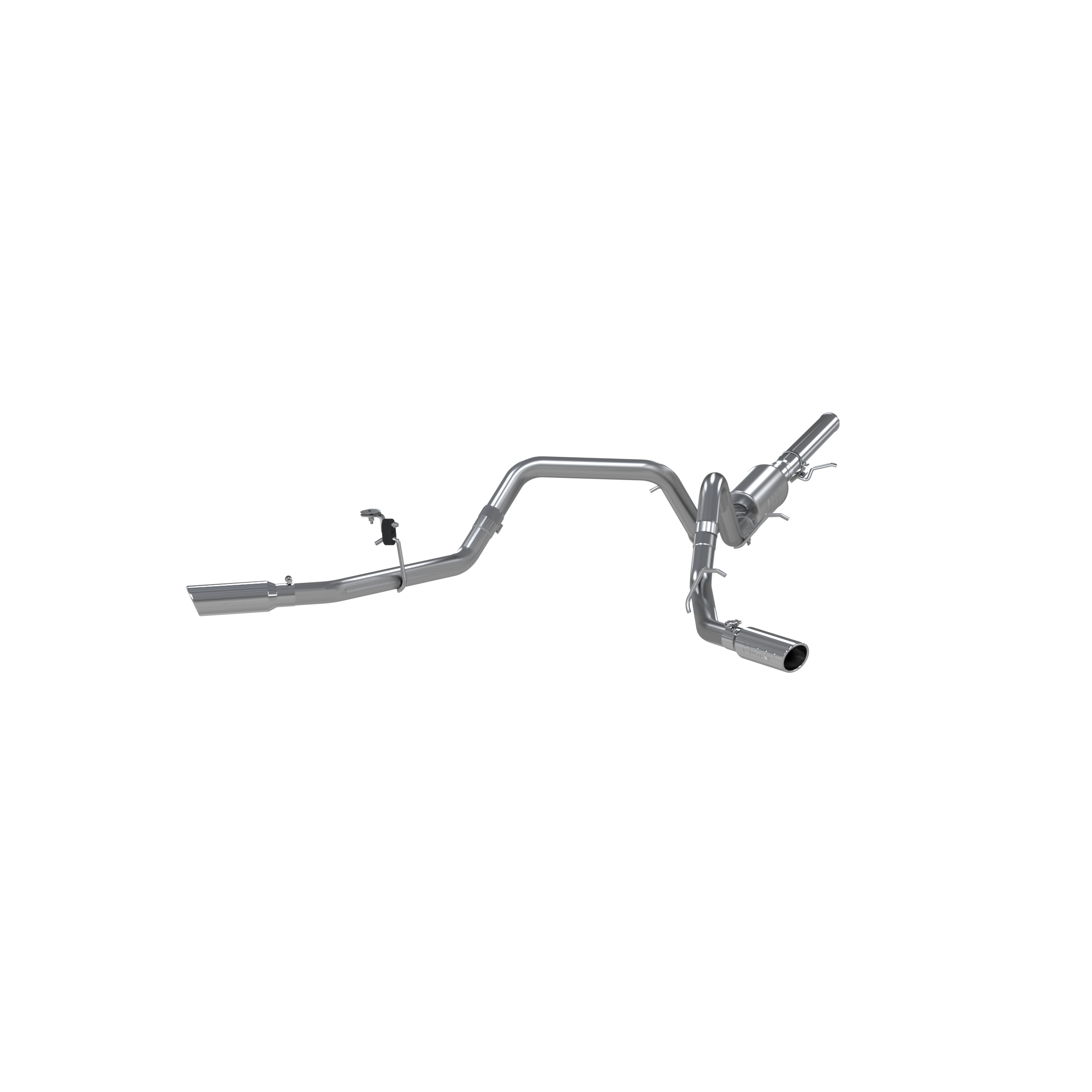3 Inch Cat Back Exhaust System Dual Split Side T409 Stainless Steel For 14-18 Silverado/Sierra 1500 MBRP