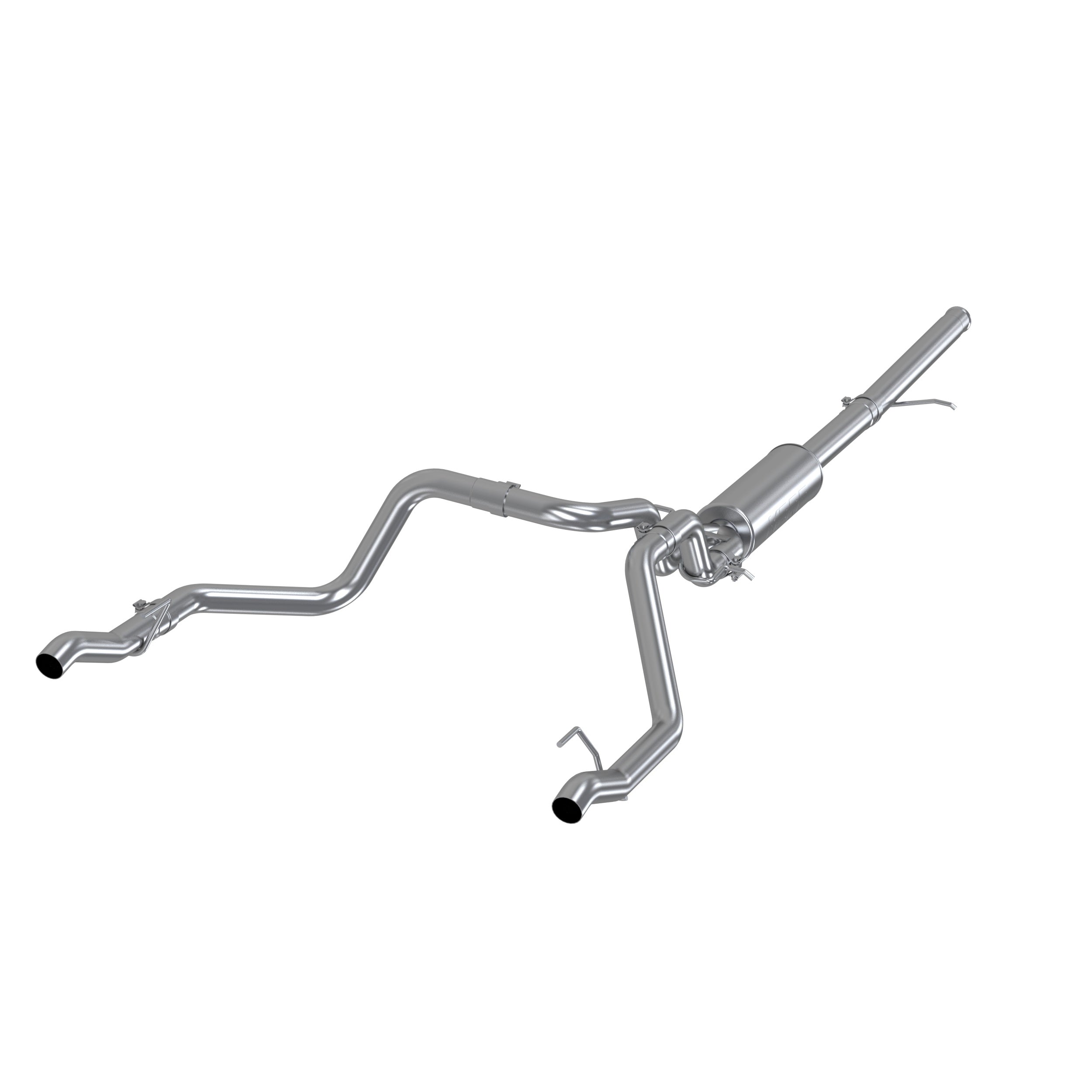 2.5 Inch Cat Back Exhaust System For 19-Up Silverado/Sierra 1500 5.3L and 2022 Silverado LTD/ Sierra Limited 5.3L Dual Rear 304 Stainless Steel MBRP