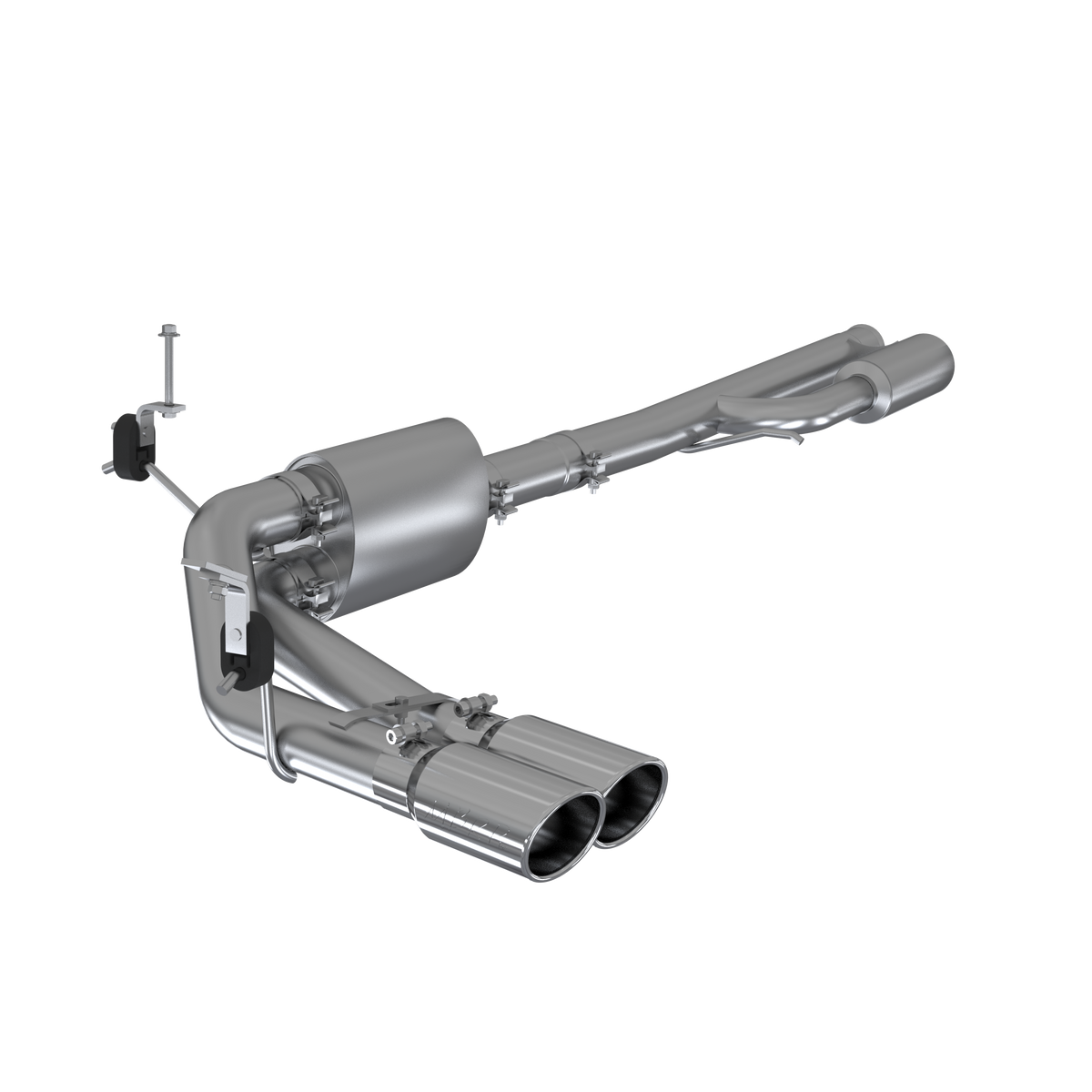 3 Inch Cat Back Exhaust System Pre-Axle Dual Outlet Aluminized Steel For 19-Up Silverado/Sierra 1500, 2022 Silverado LTD/ Sierra Limited 5.3L MBRP