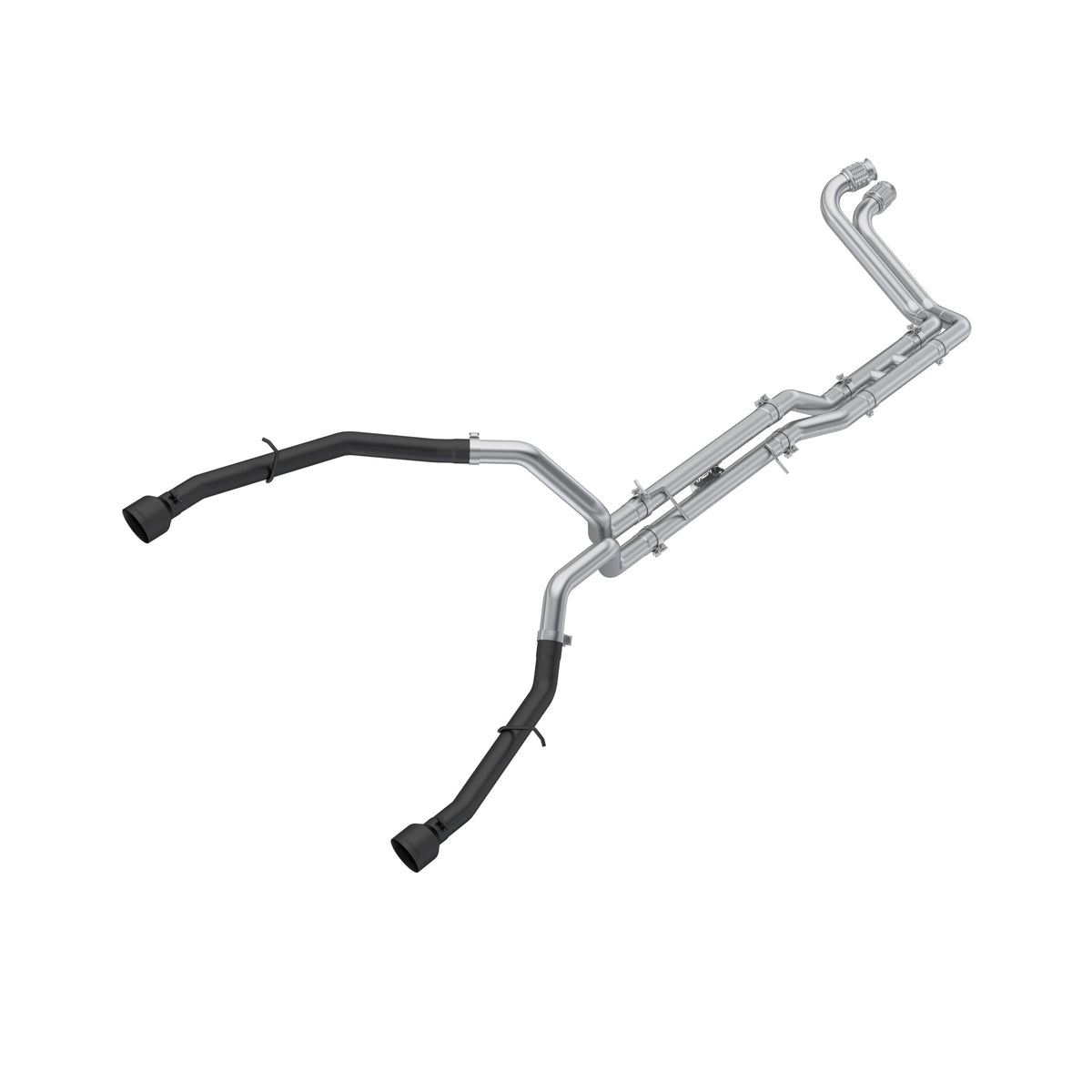 25-26 Ram 1500 3.0L SST, HO, SO, Armor BLK 3-Inch Cat-Back Dual Rear Exit with Black Tips MBRP